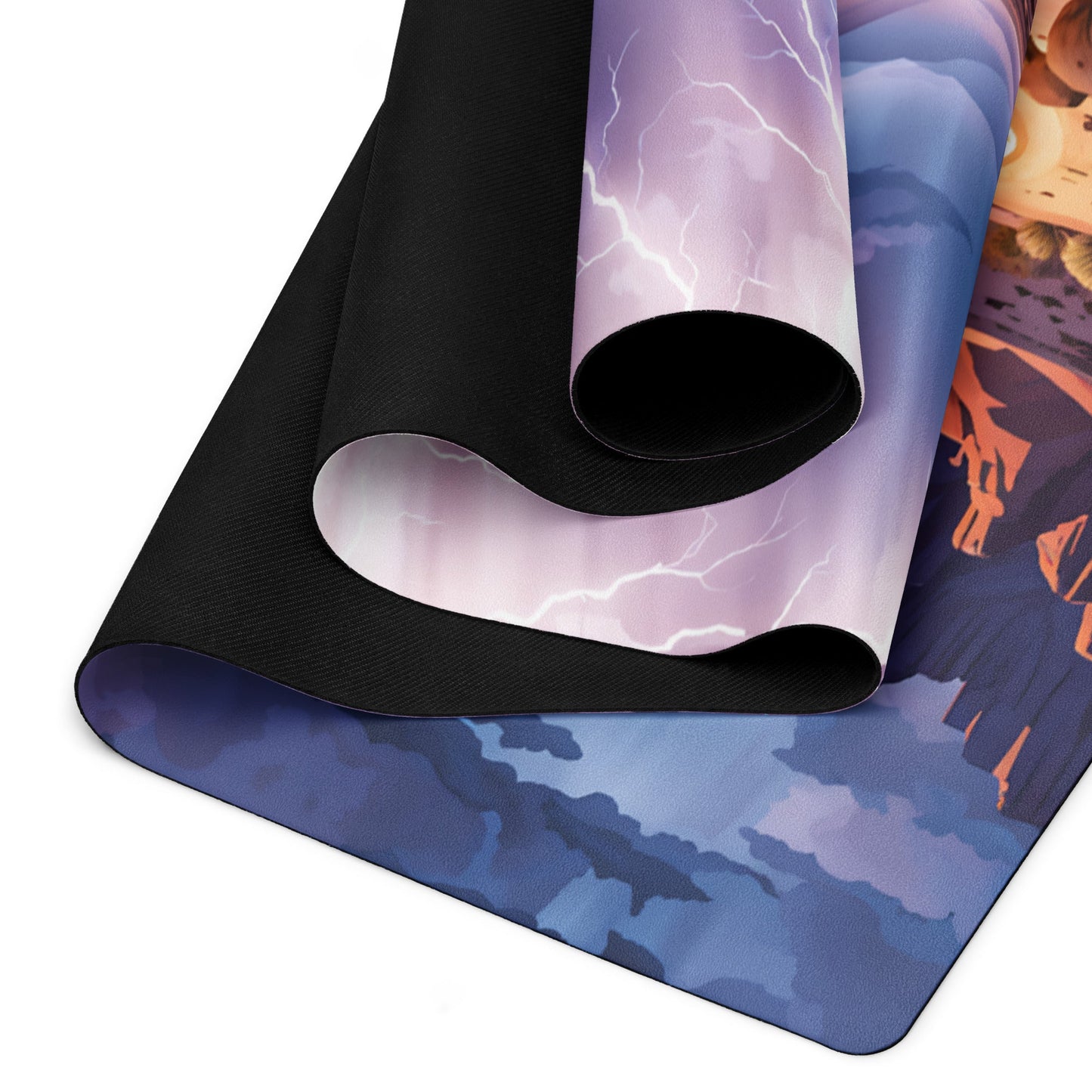 Lightening Over The Desert Yoga Mat - Yoga Mat - Discovery Co.