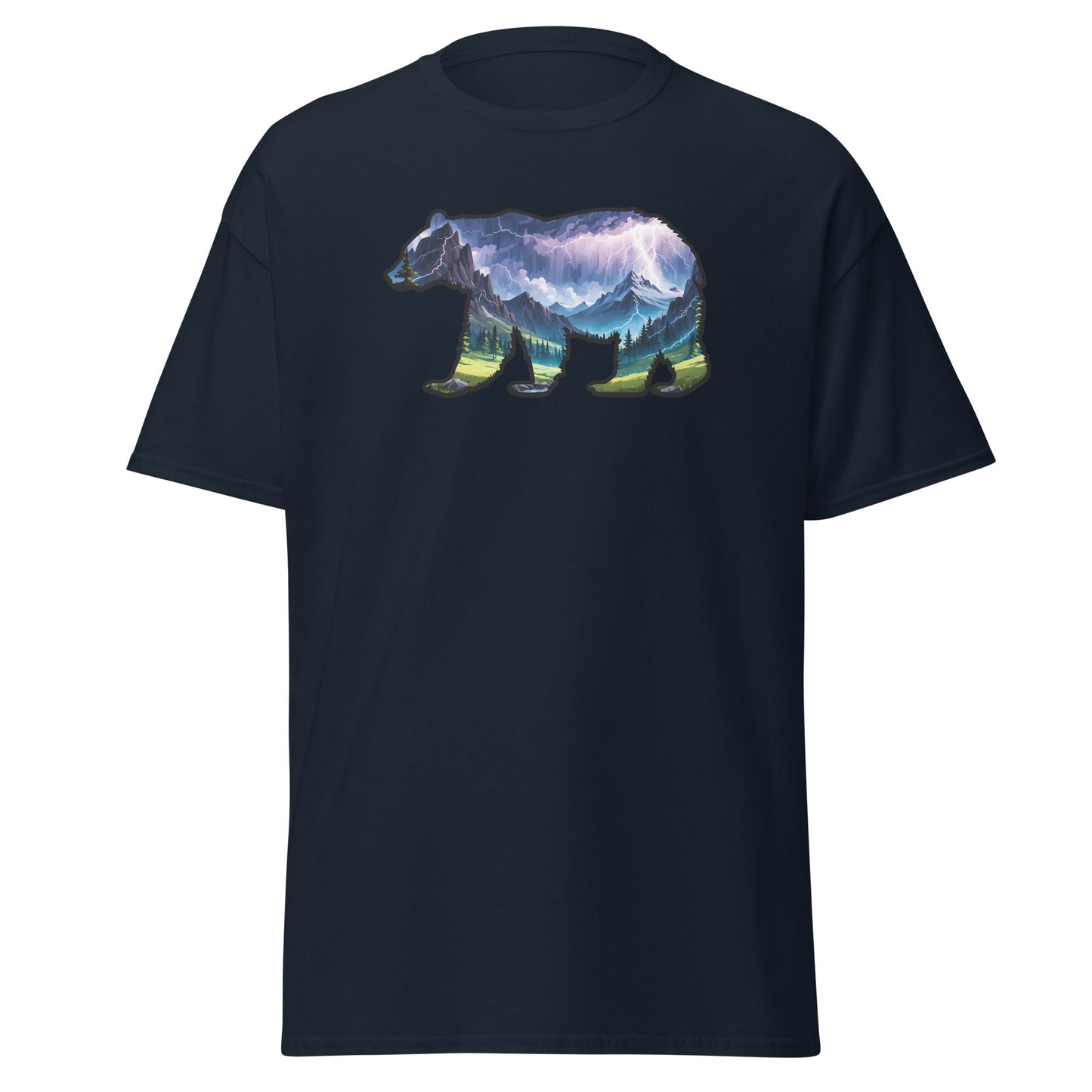 Lightning In The Mountains Bear Women's (Unisex) Classic Tee - Women's Shirts - Discovery Co.