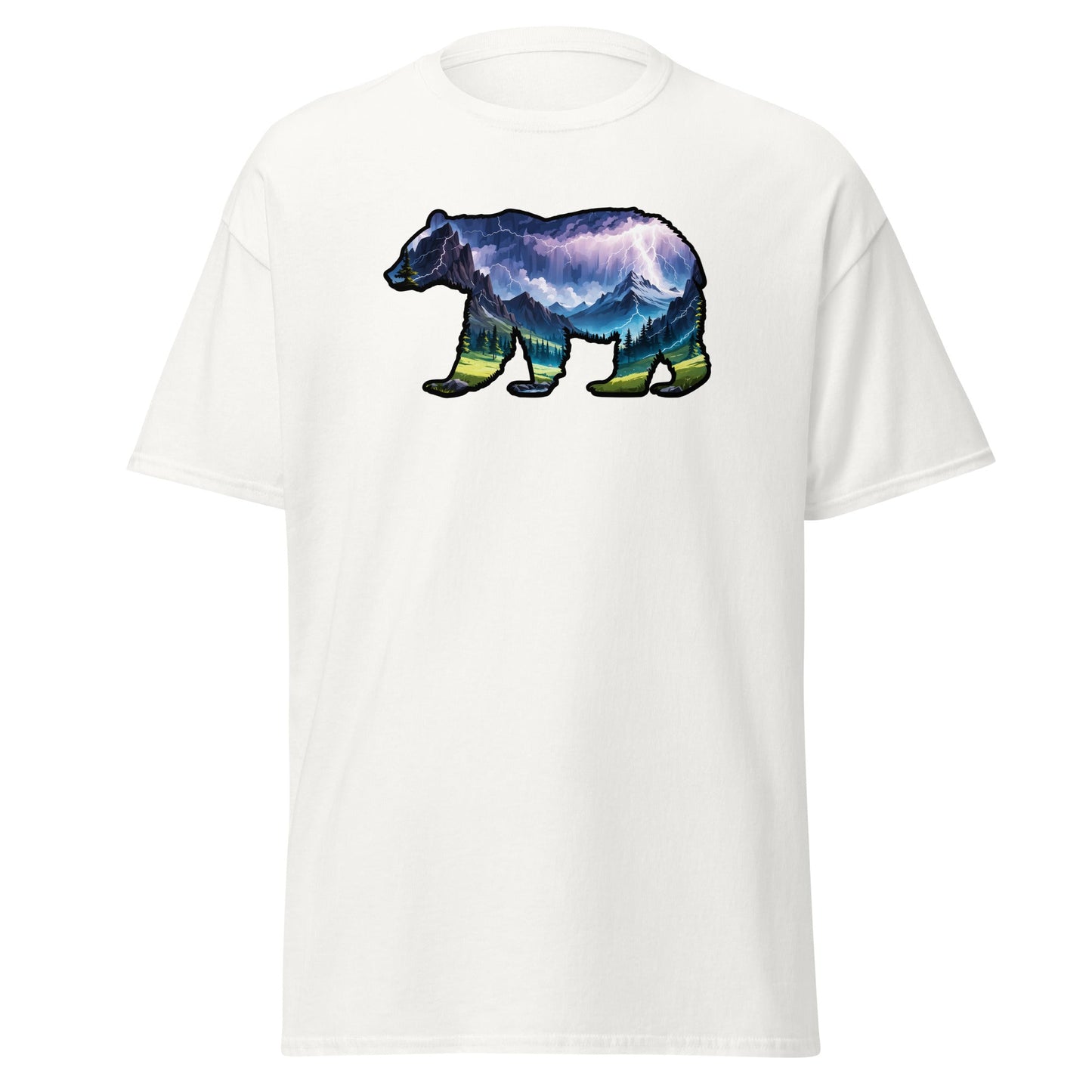 Lightning In The Mountains Bear Women's (Unisex) Classic Tee - Women's Shirts - Discovery Co.