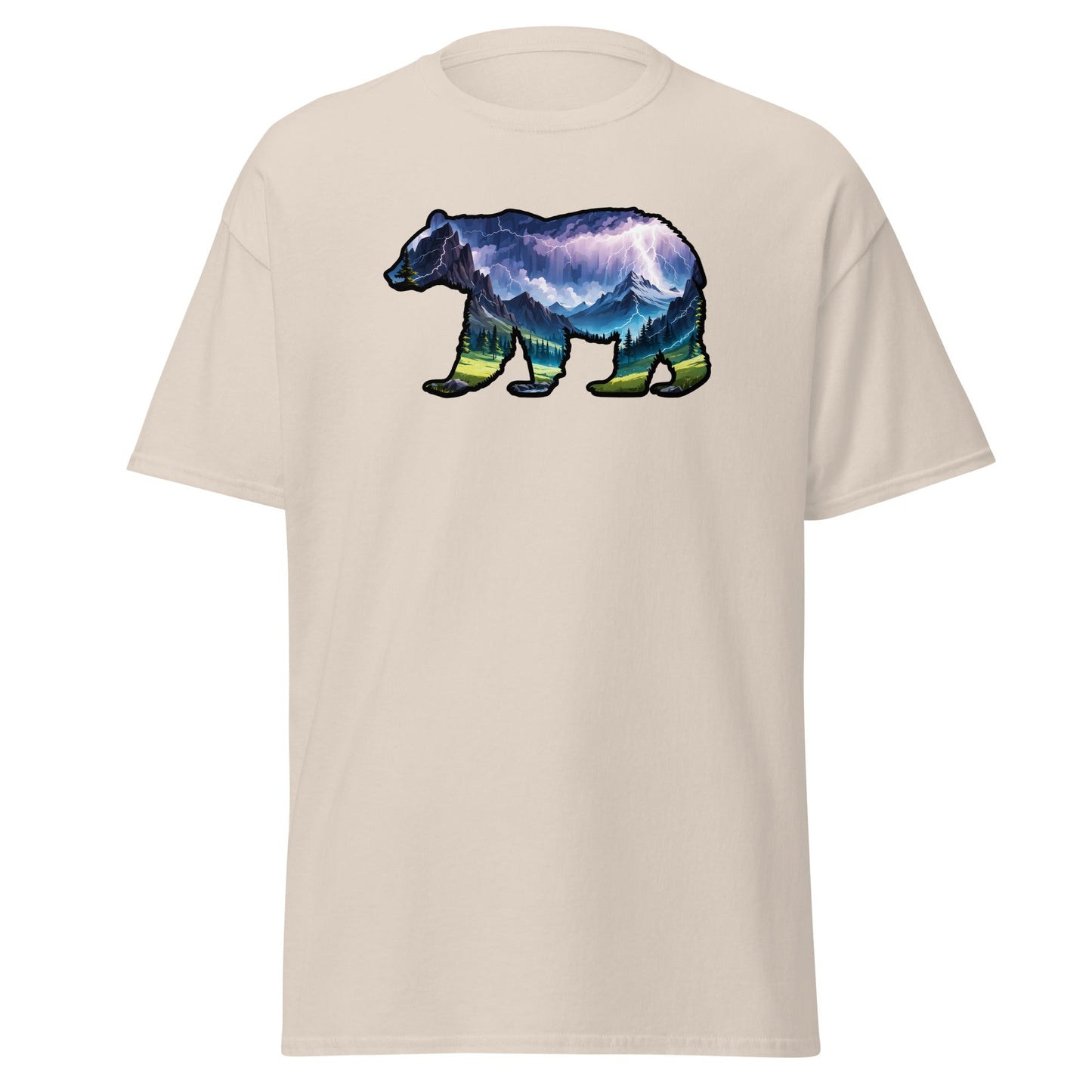 Lightning In The Mountains Bear Women's (Unisex) Classic Tee - Women's Shirts - Discovery Co.