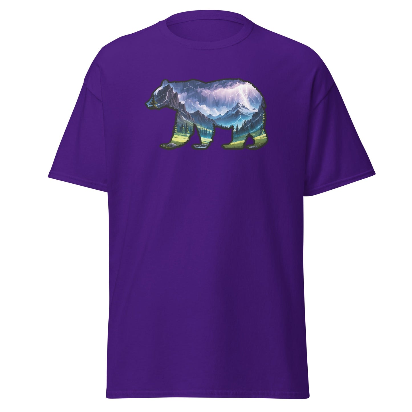 Lightning In The Mountains Bear Women's (Unisex) Classic Tee - Women's Shirts - Discovery Co.