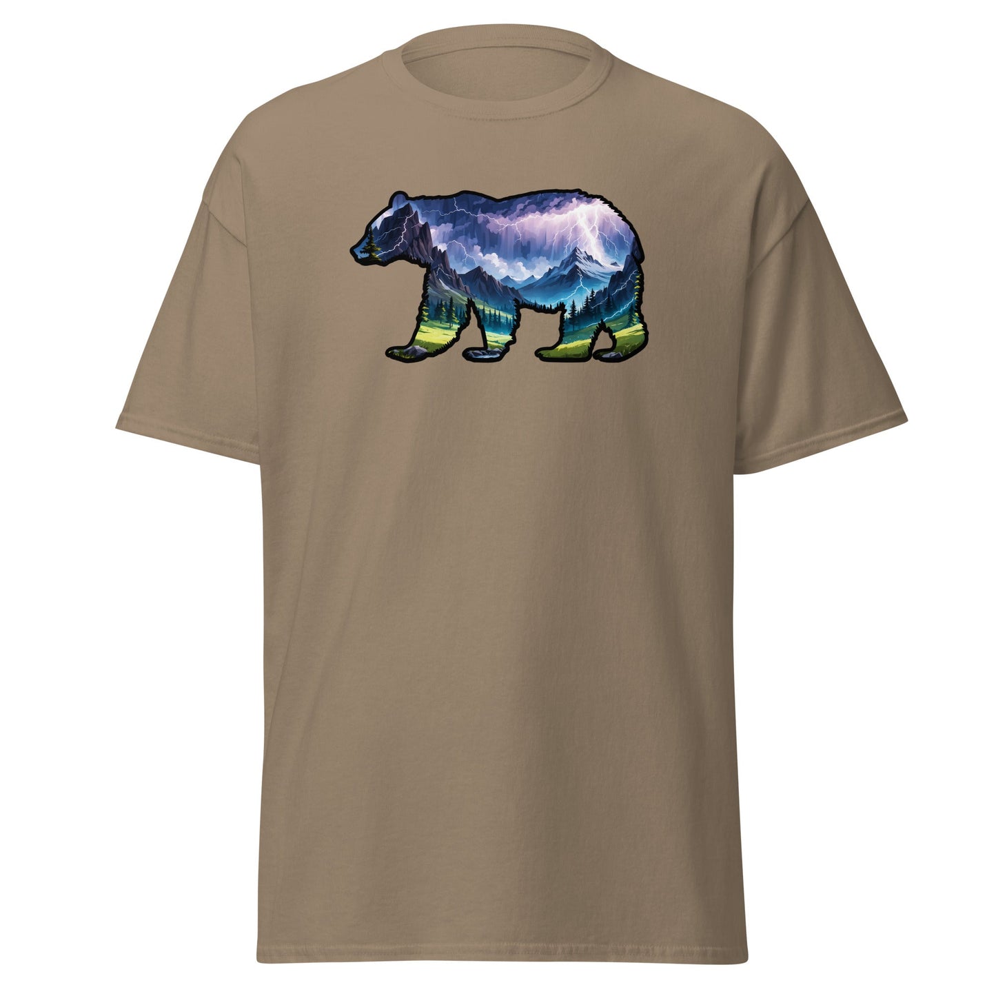 Lightning In The Mountains Bear Women's (Unisex) Classic Tee - Women's Shirts - Discovery Co.