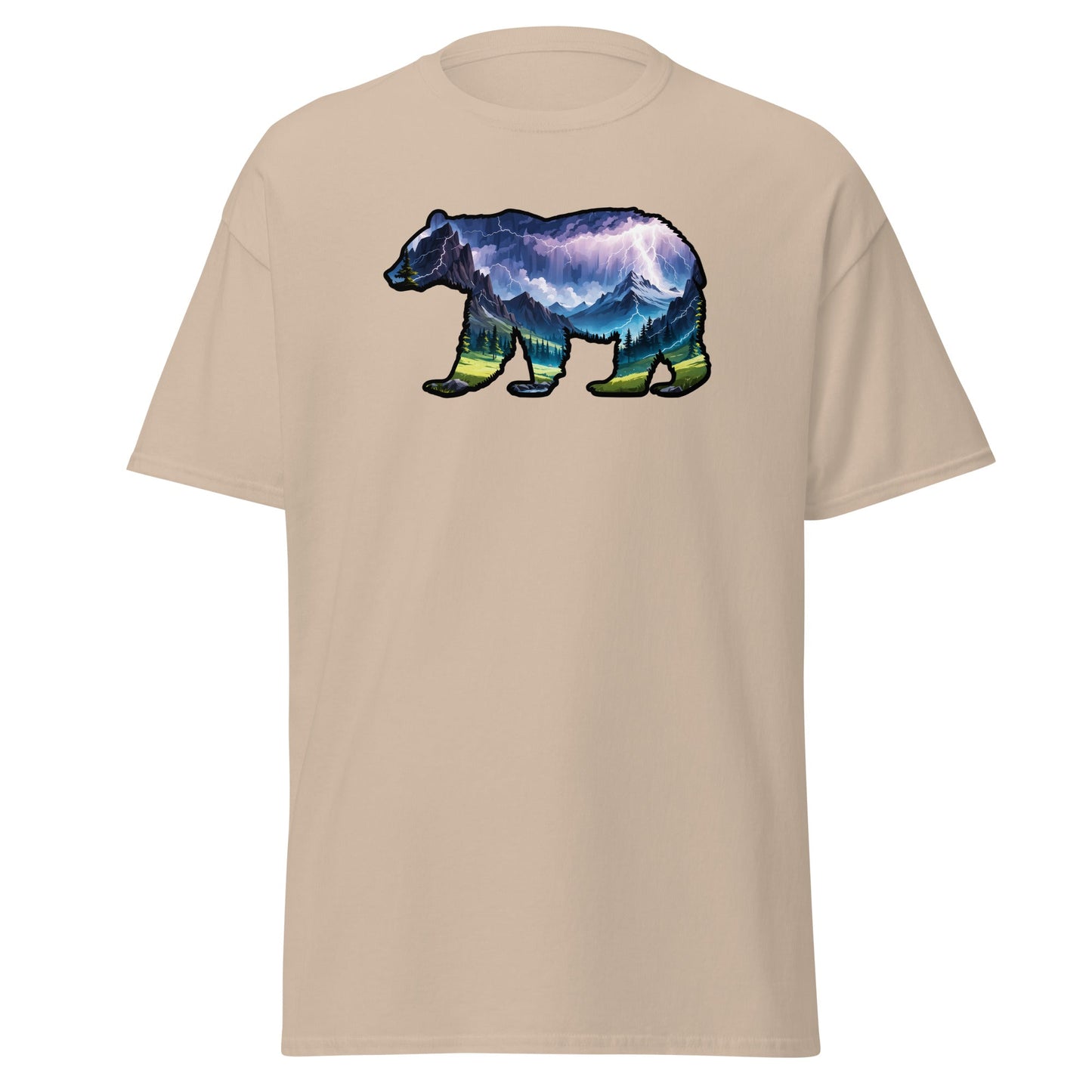 Lightning In The Mountains Bear Women's (Unisex) Classic Tee - Women's Shirts - Discovery Co.