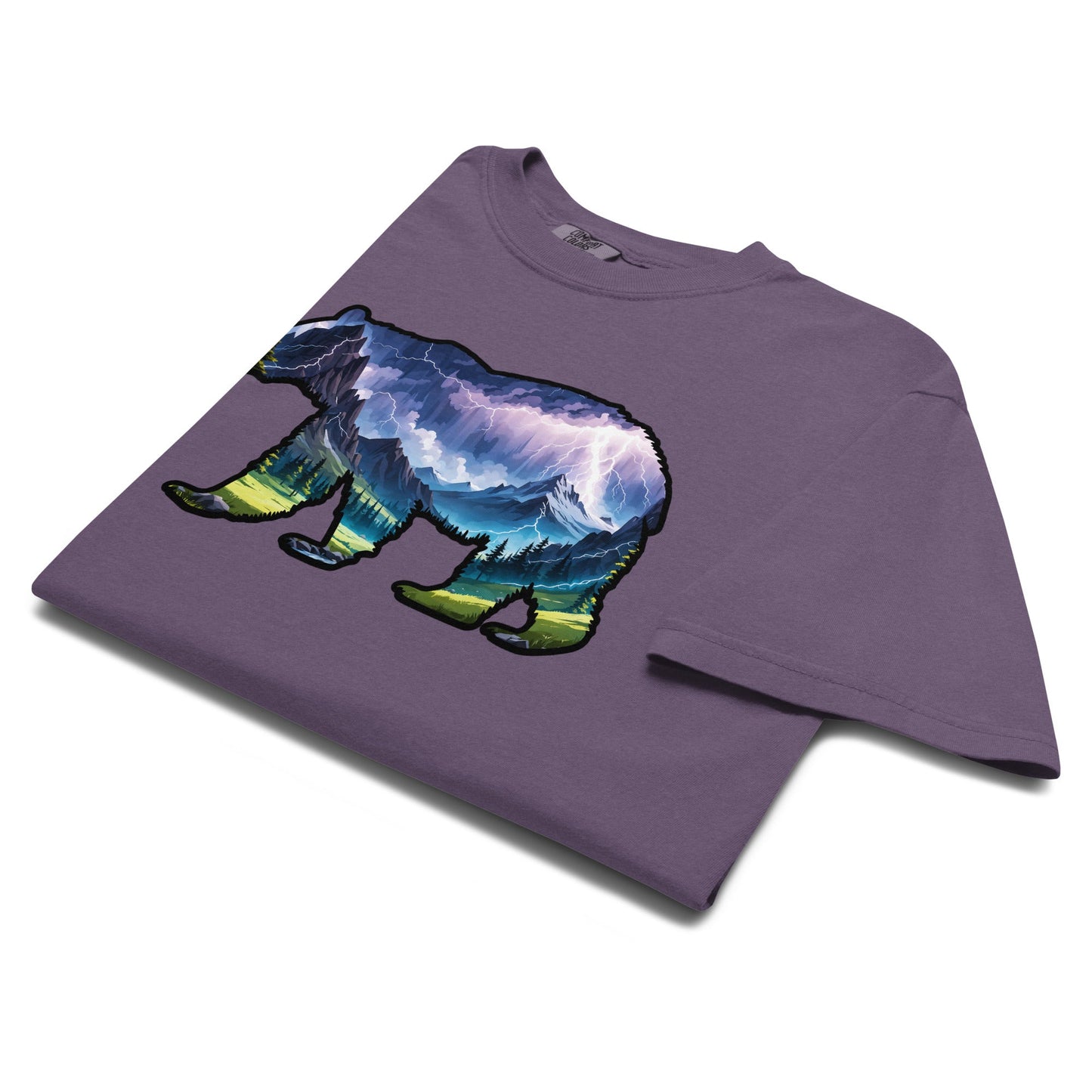 Lightning In The Mountains Bear Women's (Unisex) Premium Tee - Women's Shirts - Discovery Co.