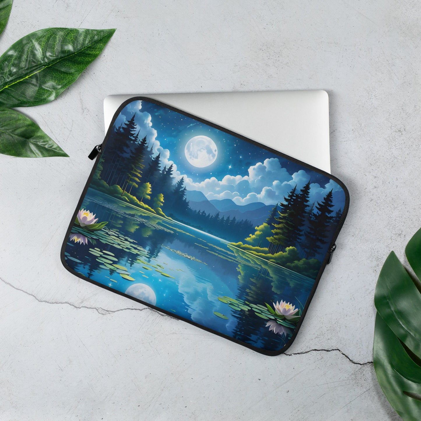 Lily Pads On The Lake Laptop Sleeve - Laptop Cases - Discovery Co.