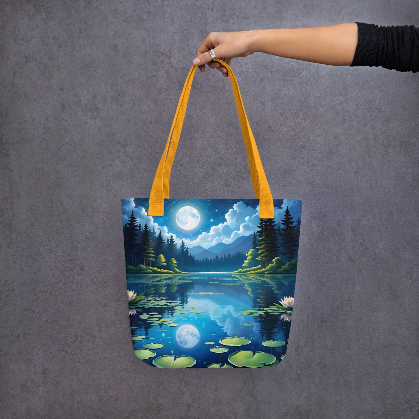 Lily Pads On The Lake Tote Bag - Tote Bags - Discovery Co.