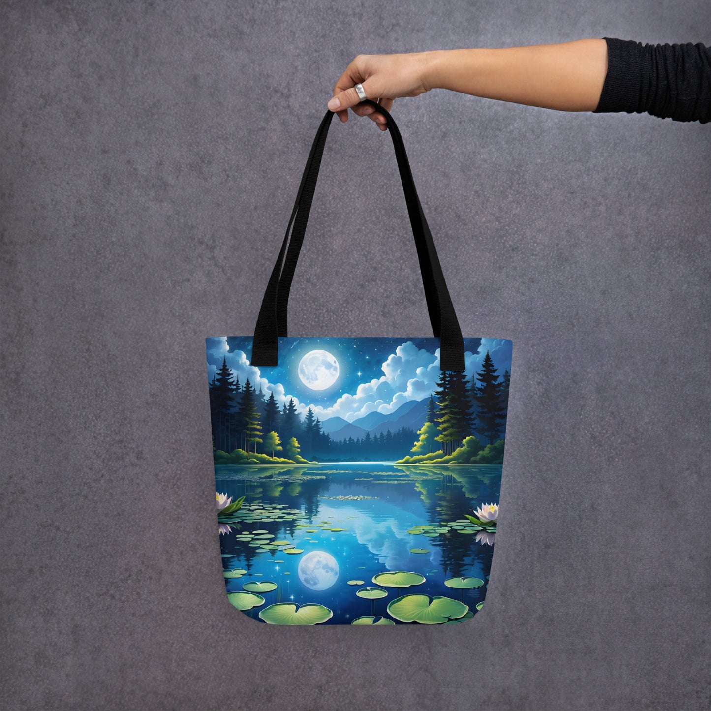 Lily Pads On The Lake Tote Bag - Tote Bags - Discovery Co.