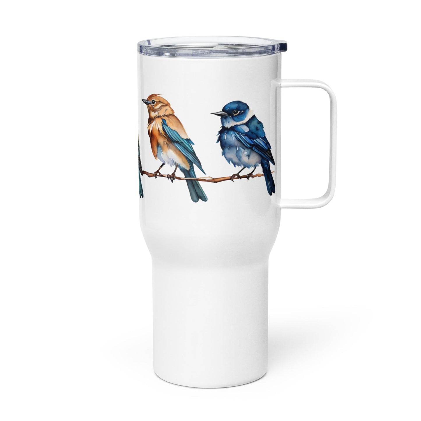Line of Birds Watercolor Art Stainless Steel Travel Mug - Travel Mug - Discovery Co.