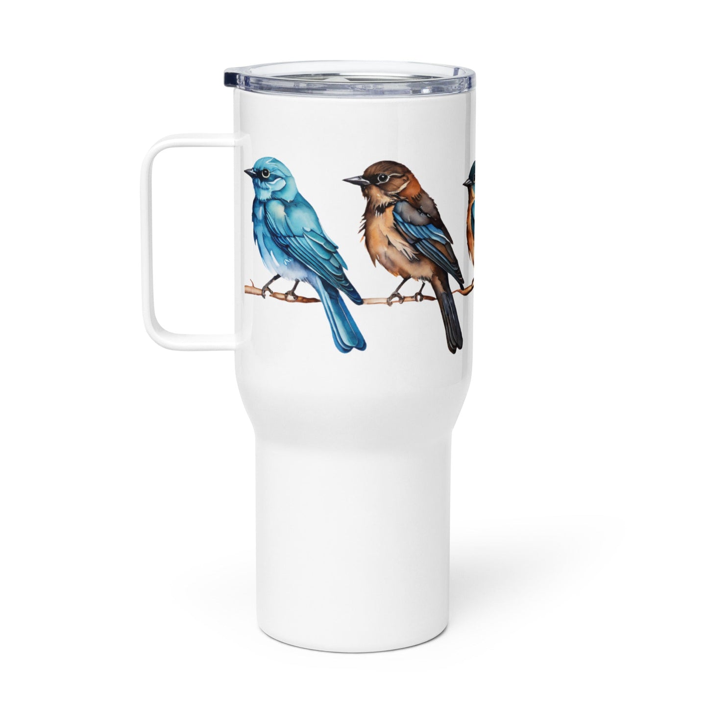 Line of Birds Watercolor Art Stainless Steel Travel Mug - Travel Mug - Discovery Co.