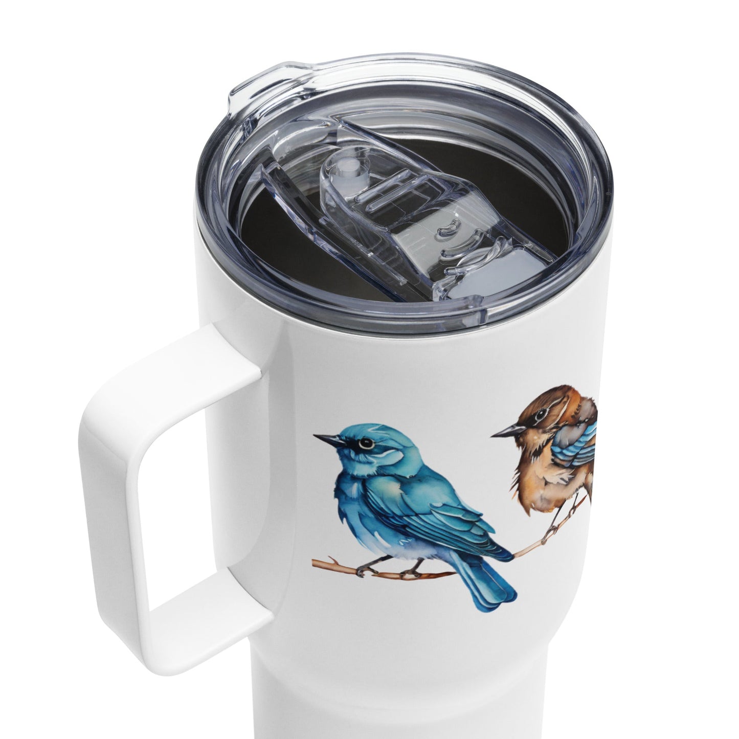 Line of Birds Watercolor Art Stainless Steel Travel Mug - Travel Mug - Discovery Co.