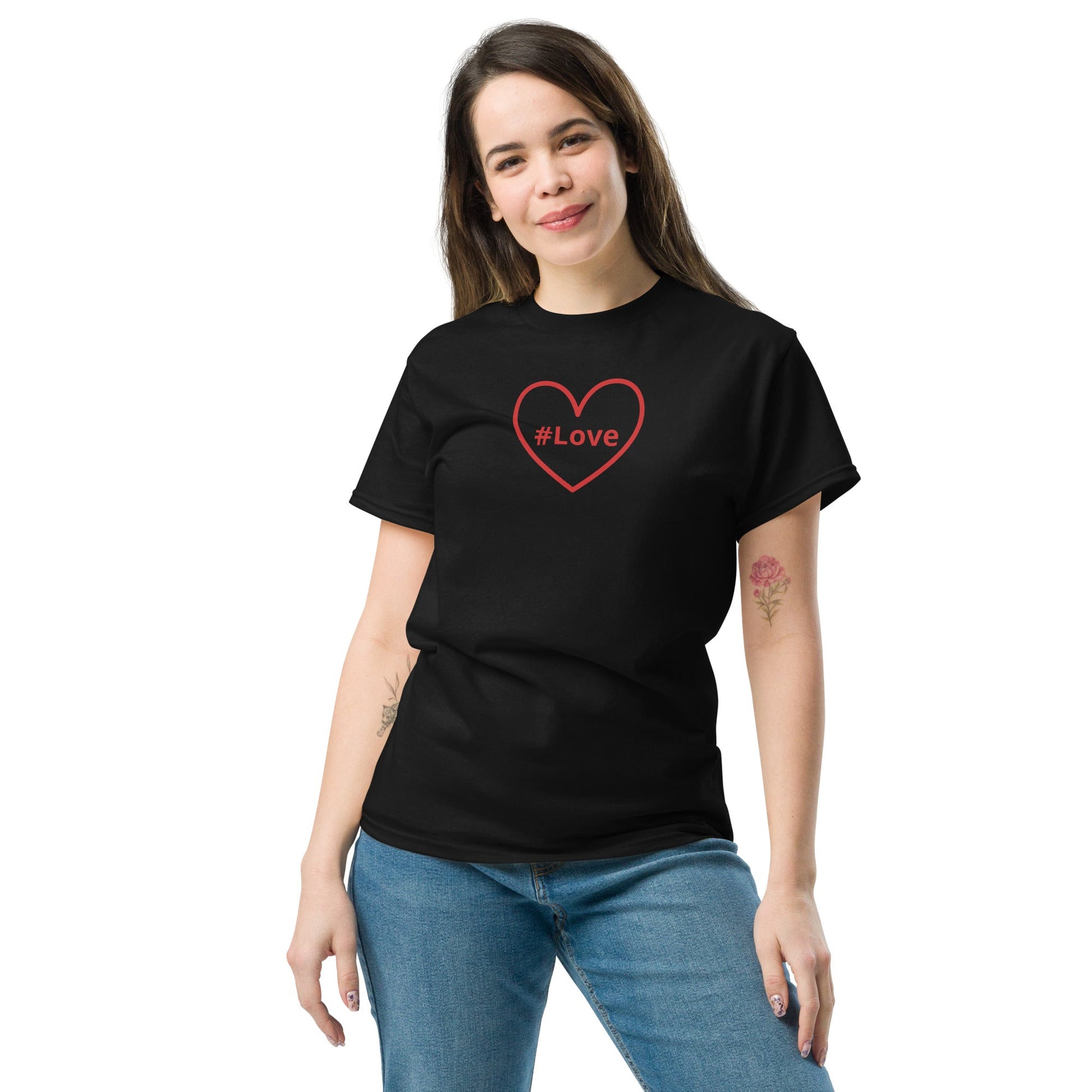 #Love Red Heart Women's (Unisex) Classic Tee - Women's Shirts - Discovery Co.