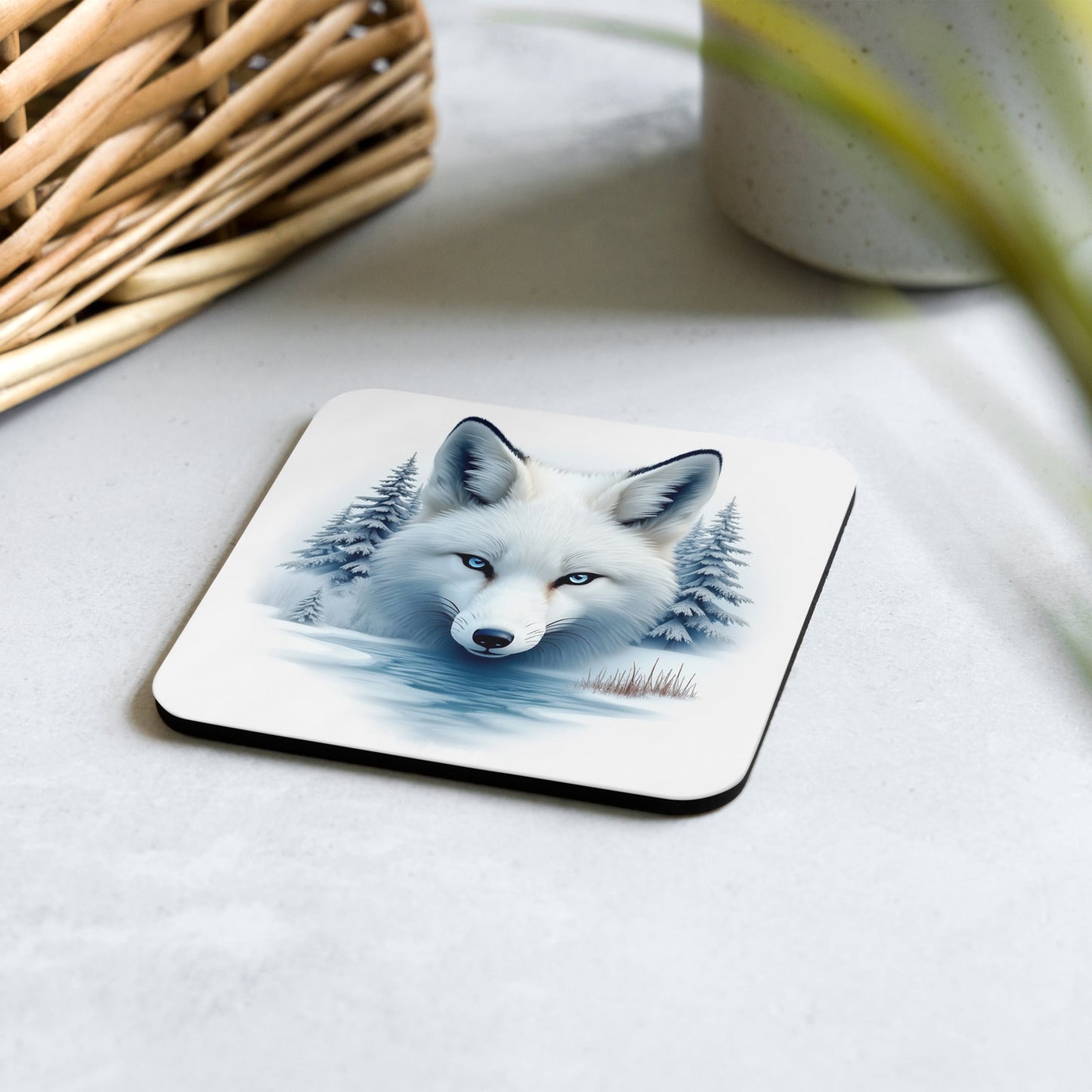 Majestic Fox Cork - Back Coaster - Coasters - Discovery Co.