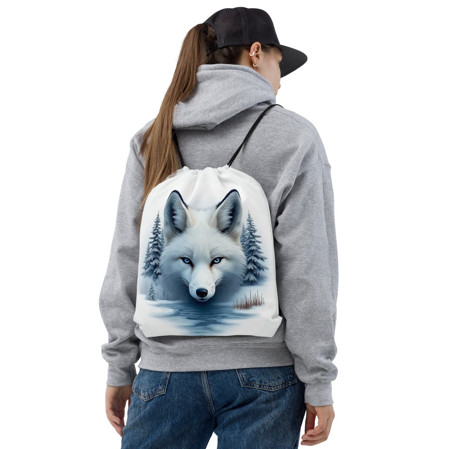 Majestic Fox Drawstring Bag - Drawstring Bag - Discovery Co.