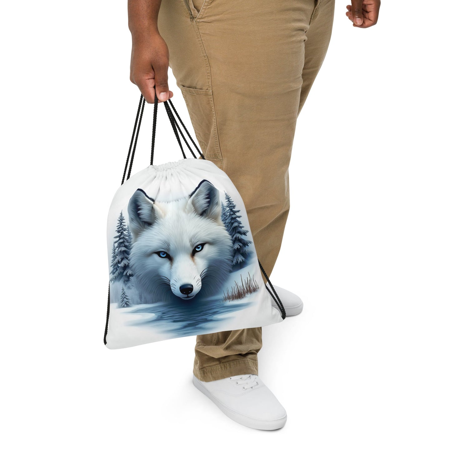 Majestic Fox Drawstring Bag - Drawstring Bag - Discovery Co.