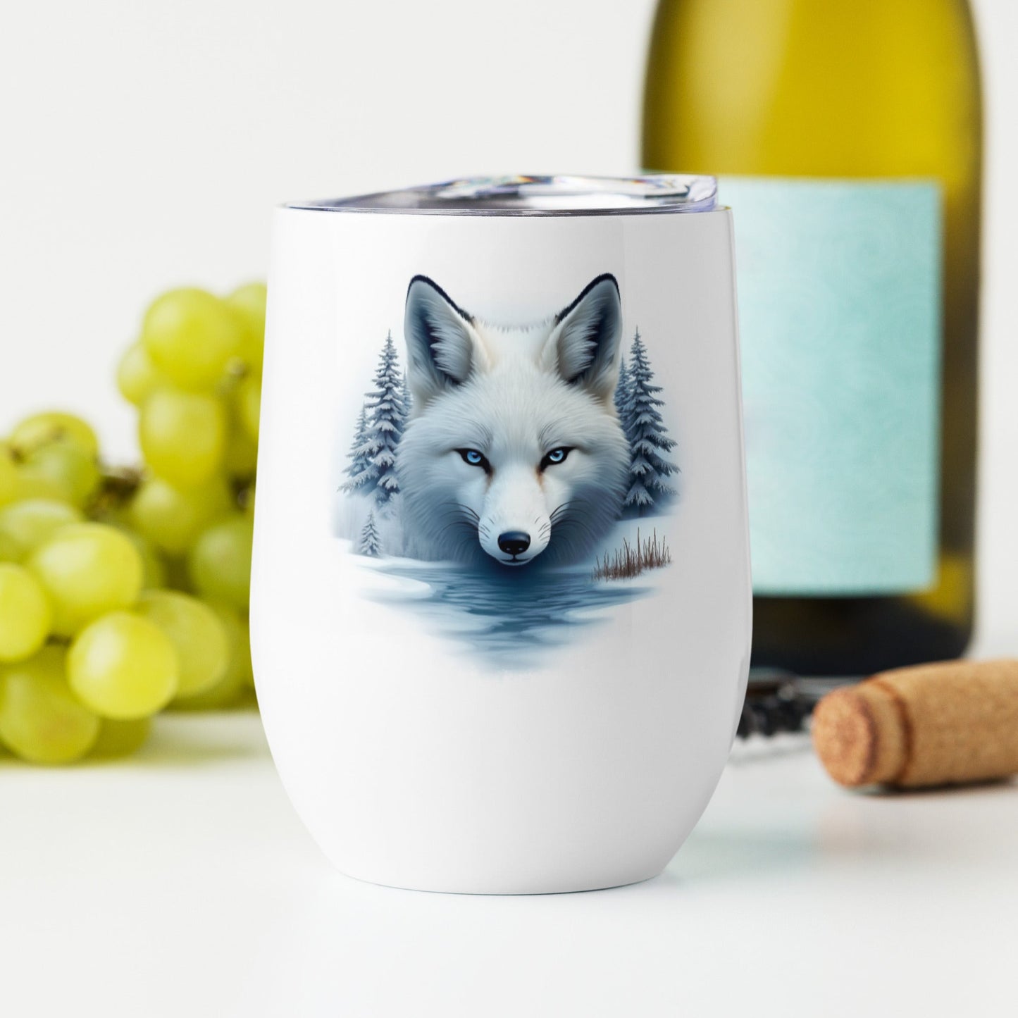 Majestic Fox Stainless Steel Wine Tumbler - Steel Tumbler - Discovery Co.