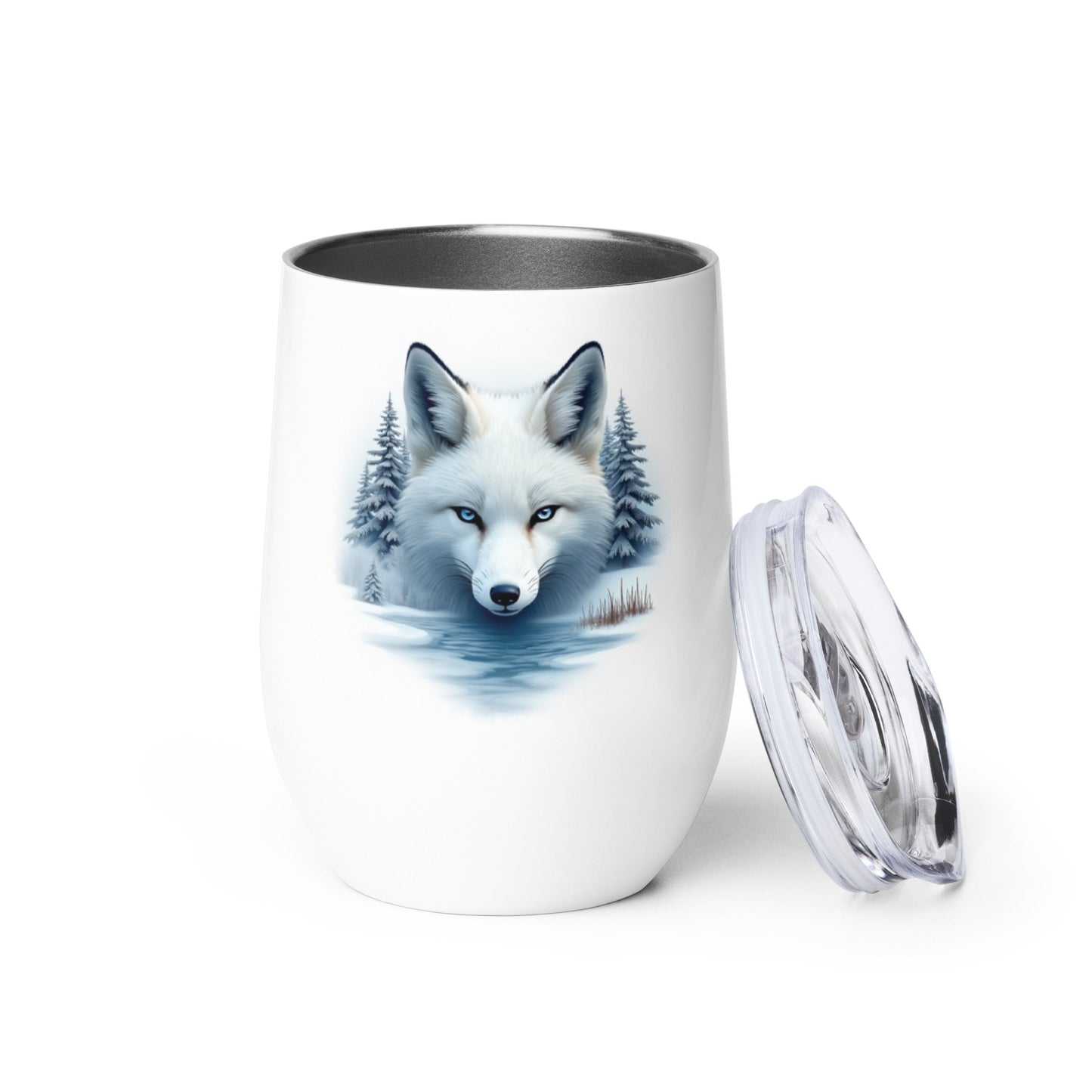 Majestic Fox Stainless Steel Wine Tumbler - Steel Tumbler - Discovery Co.