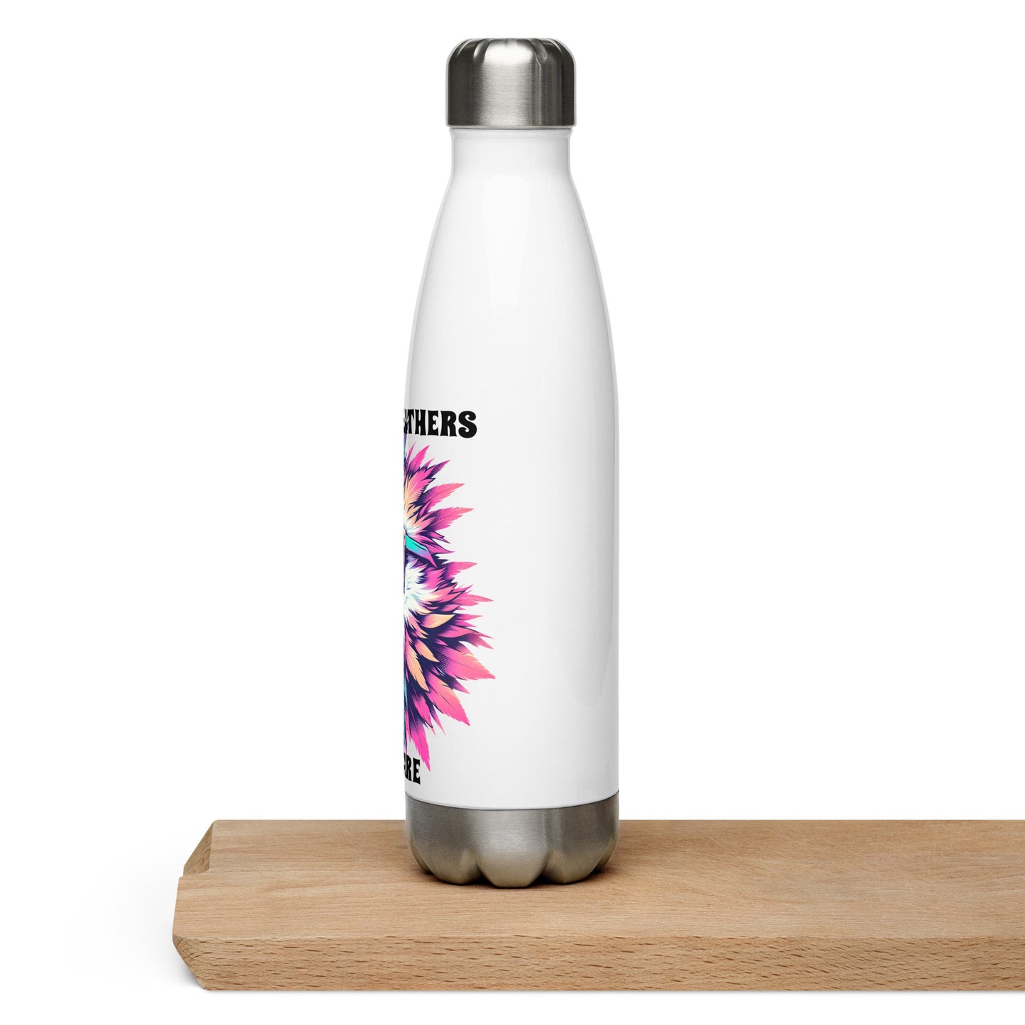 Messy Feathers Don't Care Stainless Steel Water Bottle - Stainless Steel Water Bottle - Discovery Co.