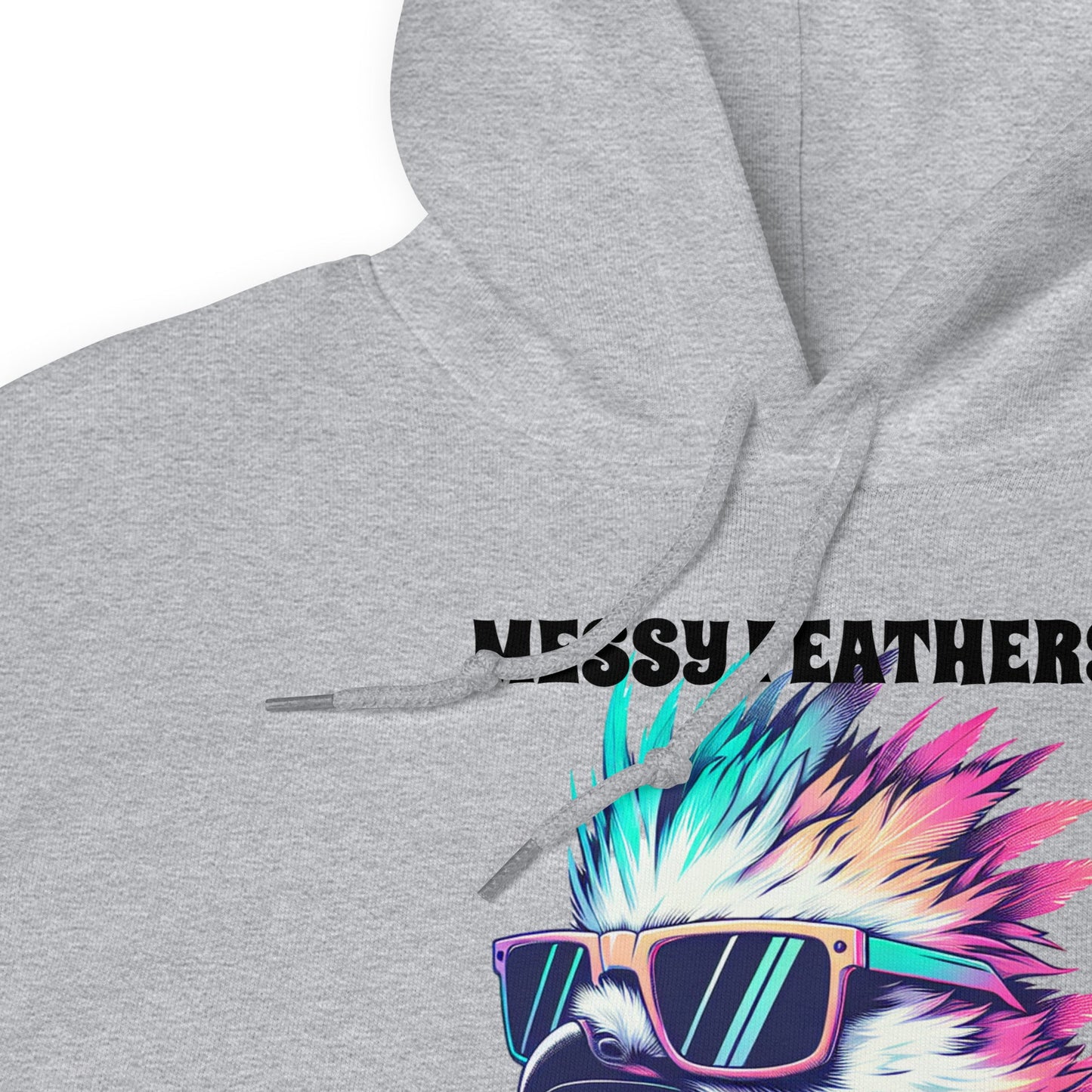 Messy Feathers Don't Care Women's (Unisex) Hoodie - Hoodies - Discovery Co.
