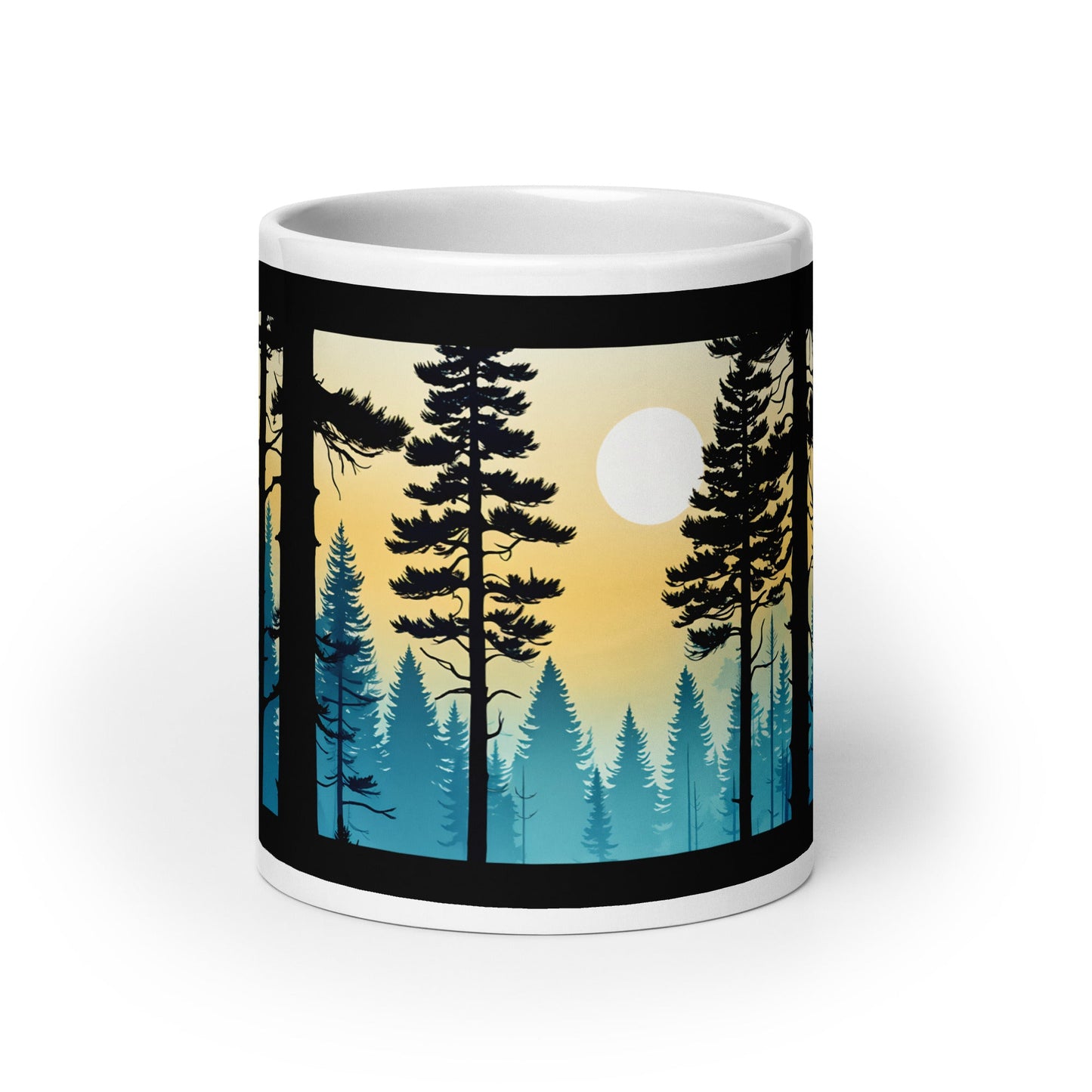 Misty Forest White Glossy Mug (11 oz, 15 oz, 20 oz) - Mugs - Discovery Co.