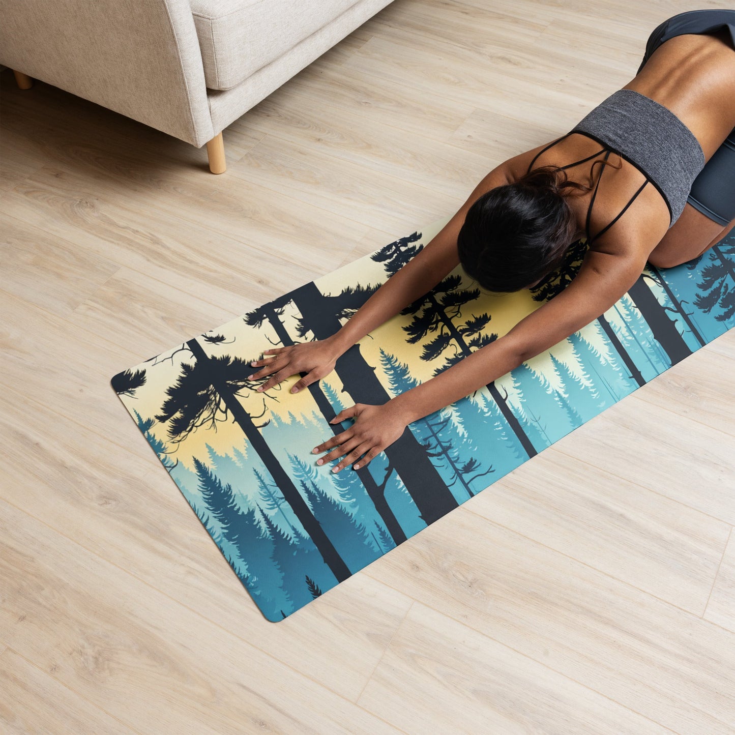 Misty Forest Yoga Mat - Yoga Mat - Discovery Co.