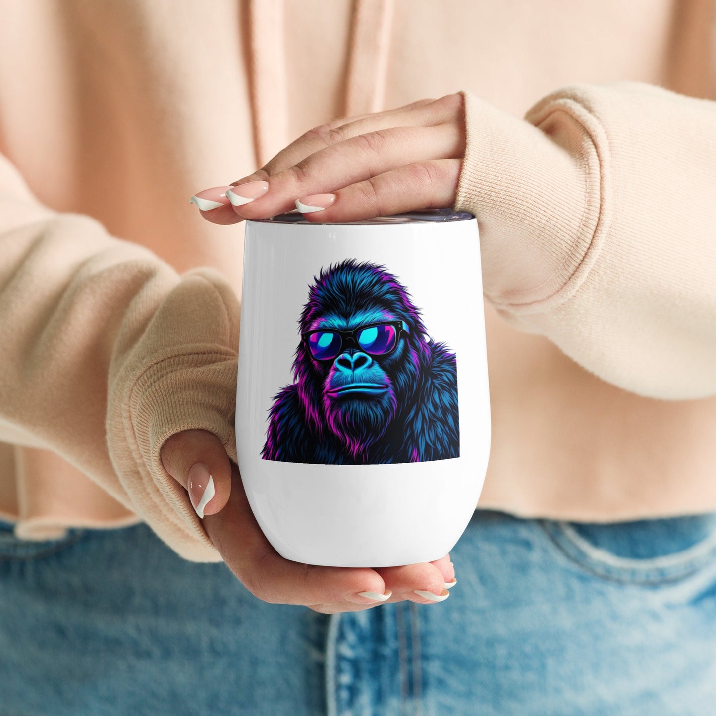 Monkey Stainless Steel Wine Tumbler - Steel Tumbler - Discovery Co.