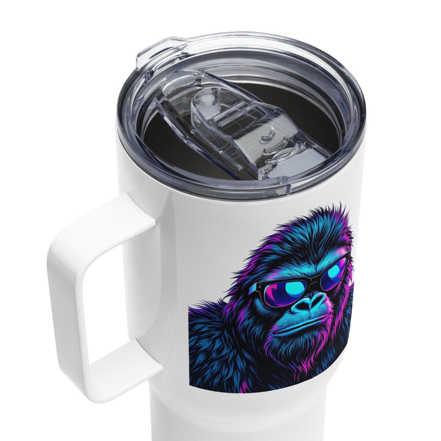 Monkey Travel Mug With Handle (25 oz and 40 oz) - Travel Mug - Discovery Co.