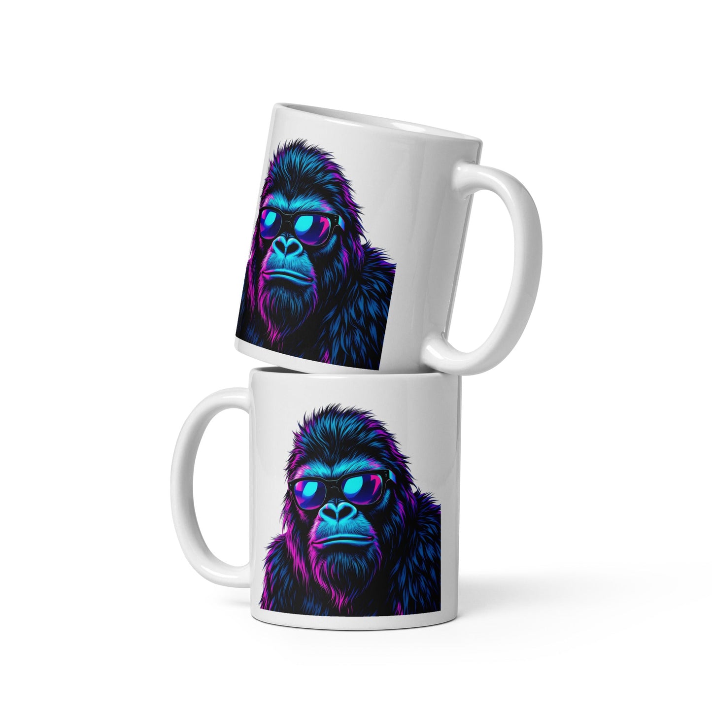 Monkey White Glossy Mug (11 oz, 15 oz, 20 oz) - Mugs - Discovery Co.