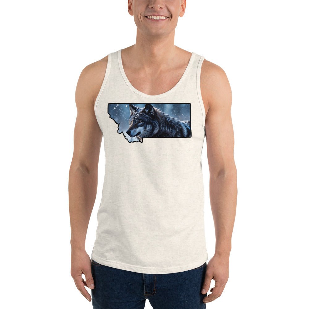 Montana Wolf Men's Tank Top - Men's Shirts - Discovery Co.