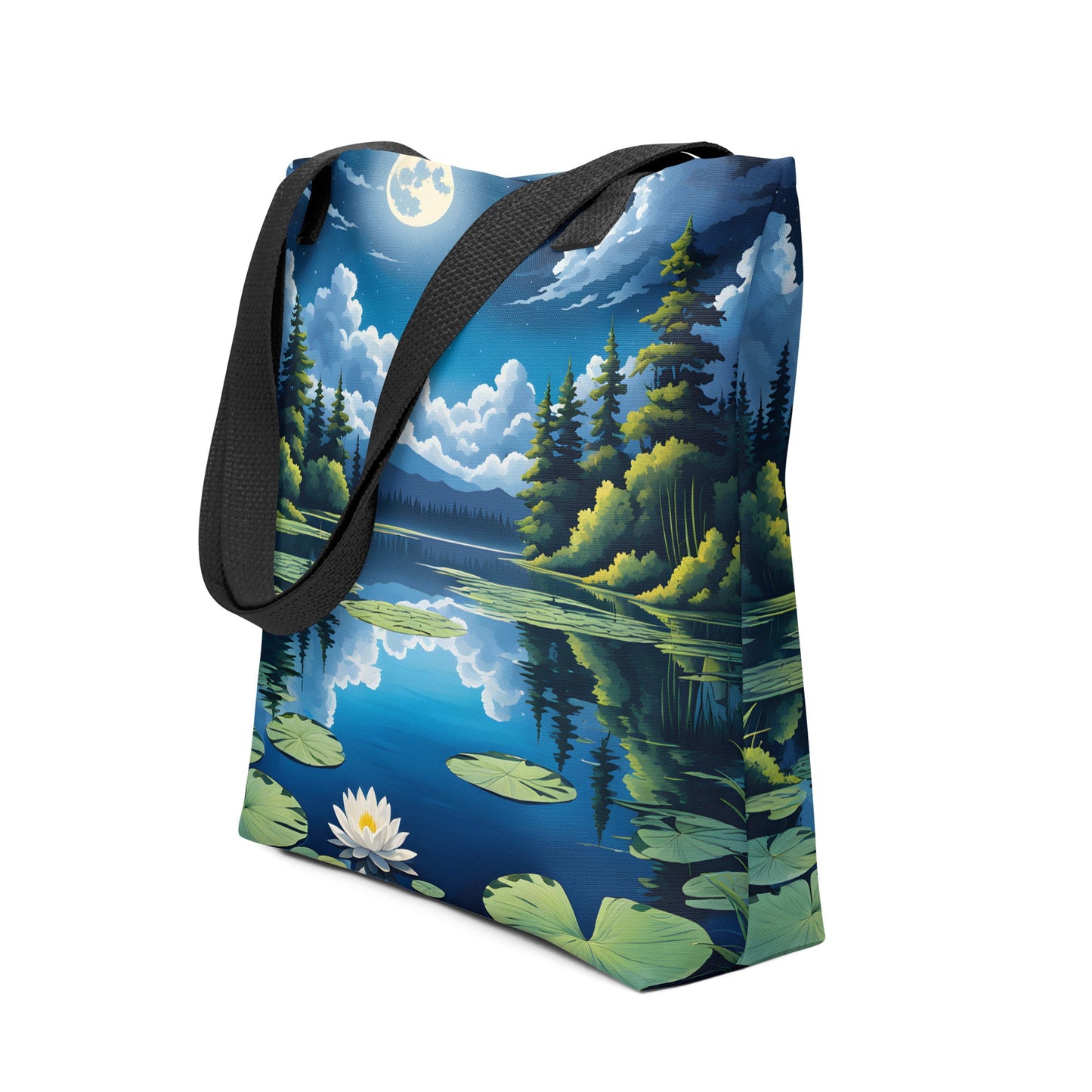 Moon Over Lake II Tote Bag - Tote Bags - Discovery Co.