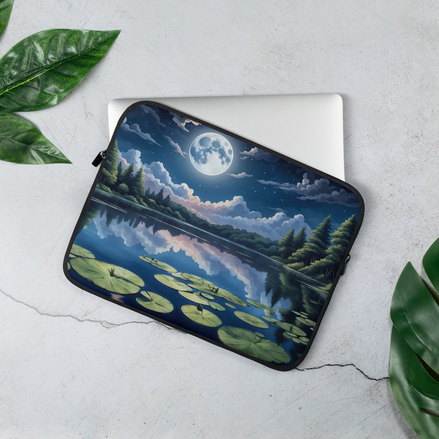 Moonlit Lake Laptop Sleeve - Laptop Cases - Discovery Co.