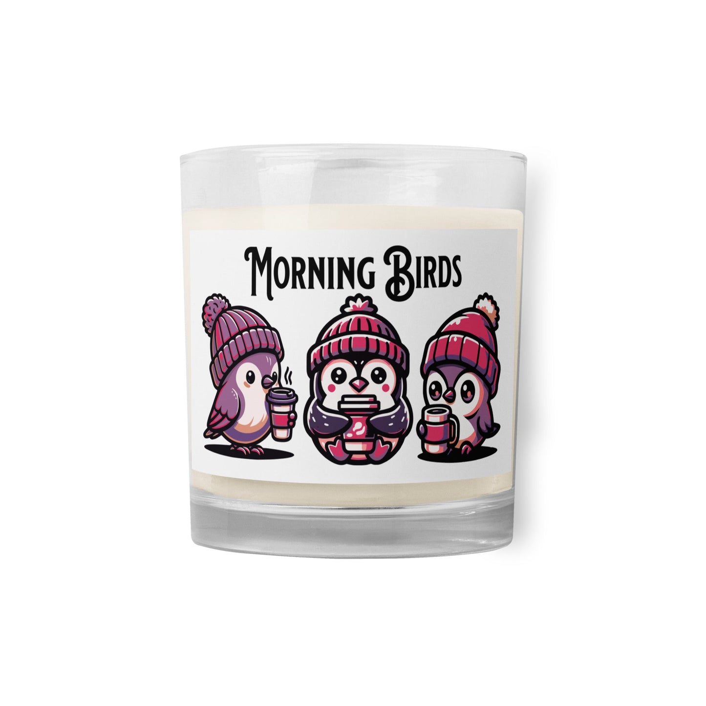 Morning Birds (Purple) Glass Jar Soy Wax Candle - Candles - Discovery Co.