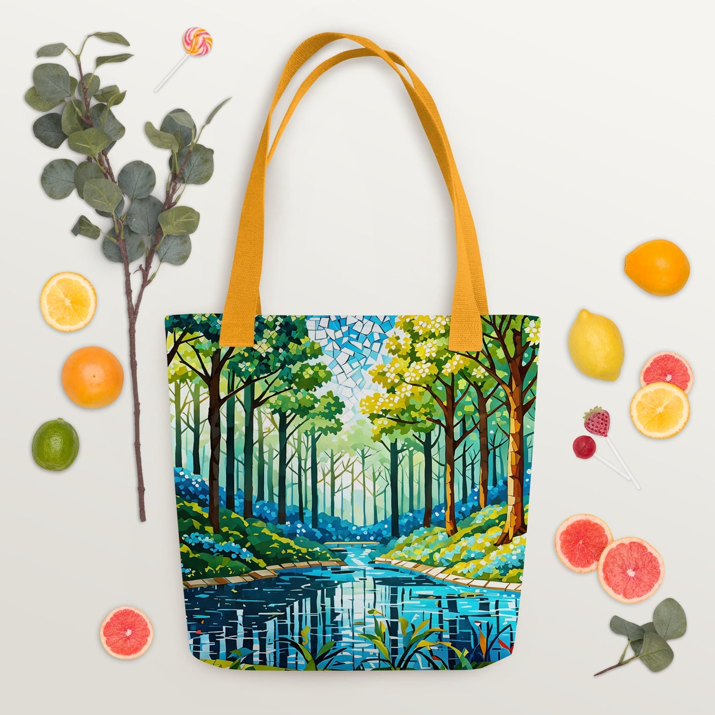 Mosaic Forest Tote Bag - Tote Bags - Discovery Co.