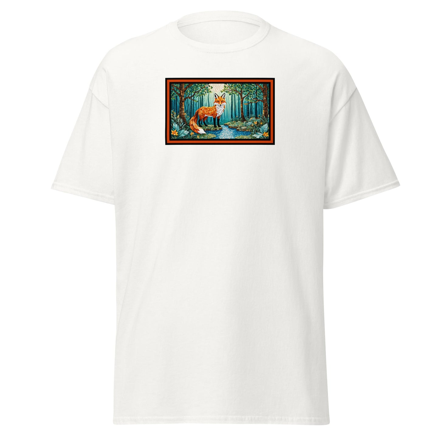 Mosaic Fox By The River Men's (Unisex) Classic Tee - Men's Shirts - Discovery Co.