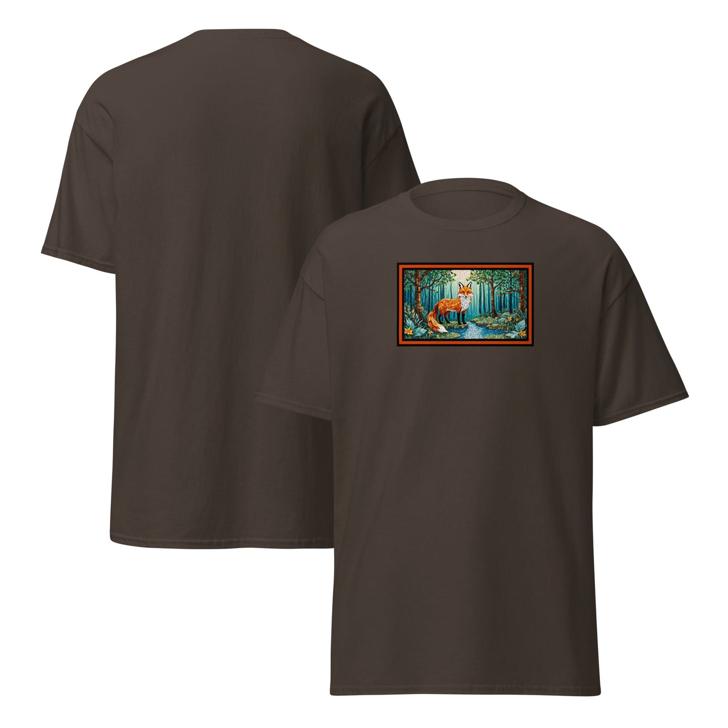 Mosaic Fox By The River Women's (Unisex) Classic Tee - Women's Shirts - Discovery Co.