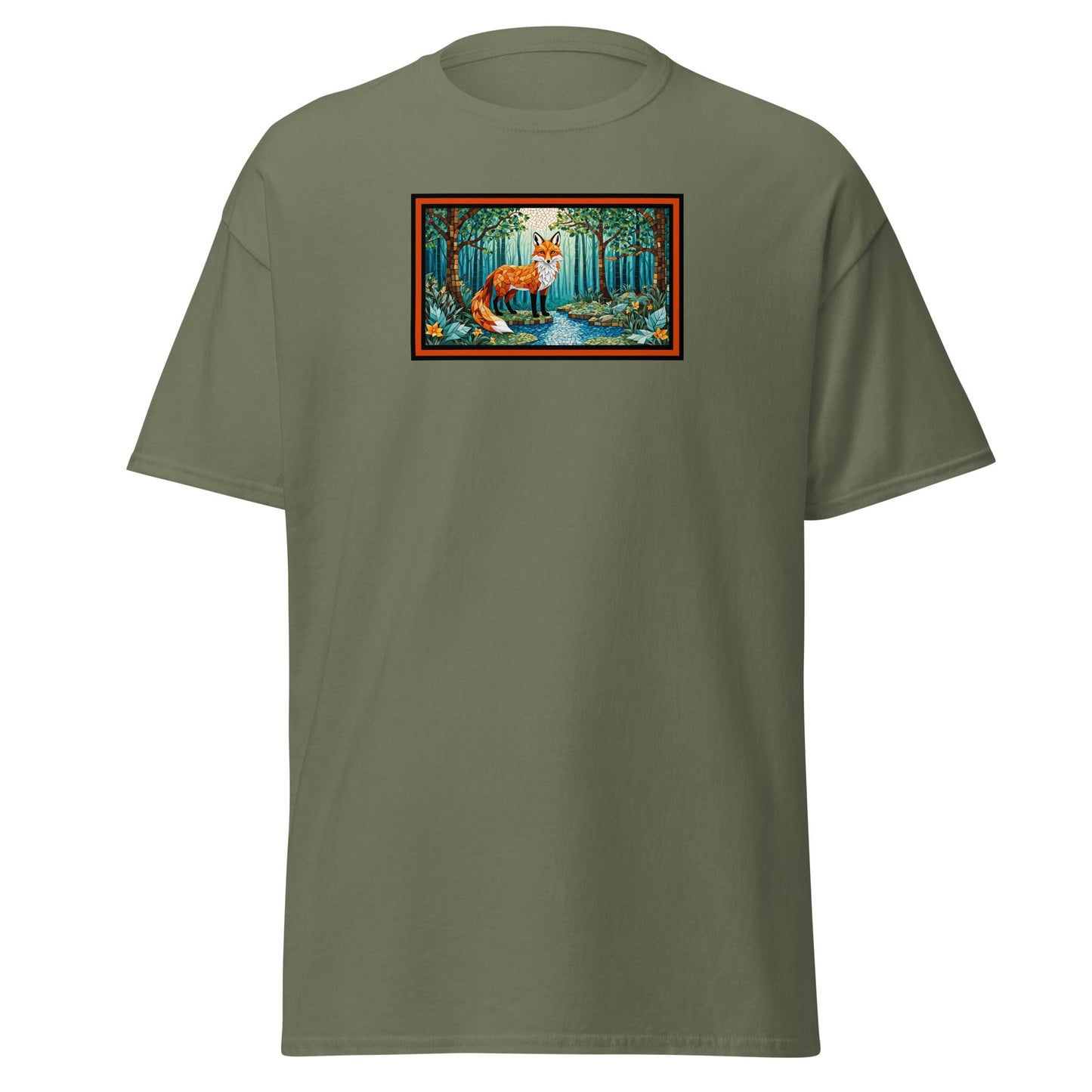 Mosaic Fox By The River Women's (Unisex) Classic Tee - Women's Shirts - Discovery Co.