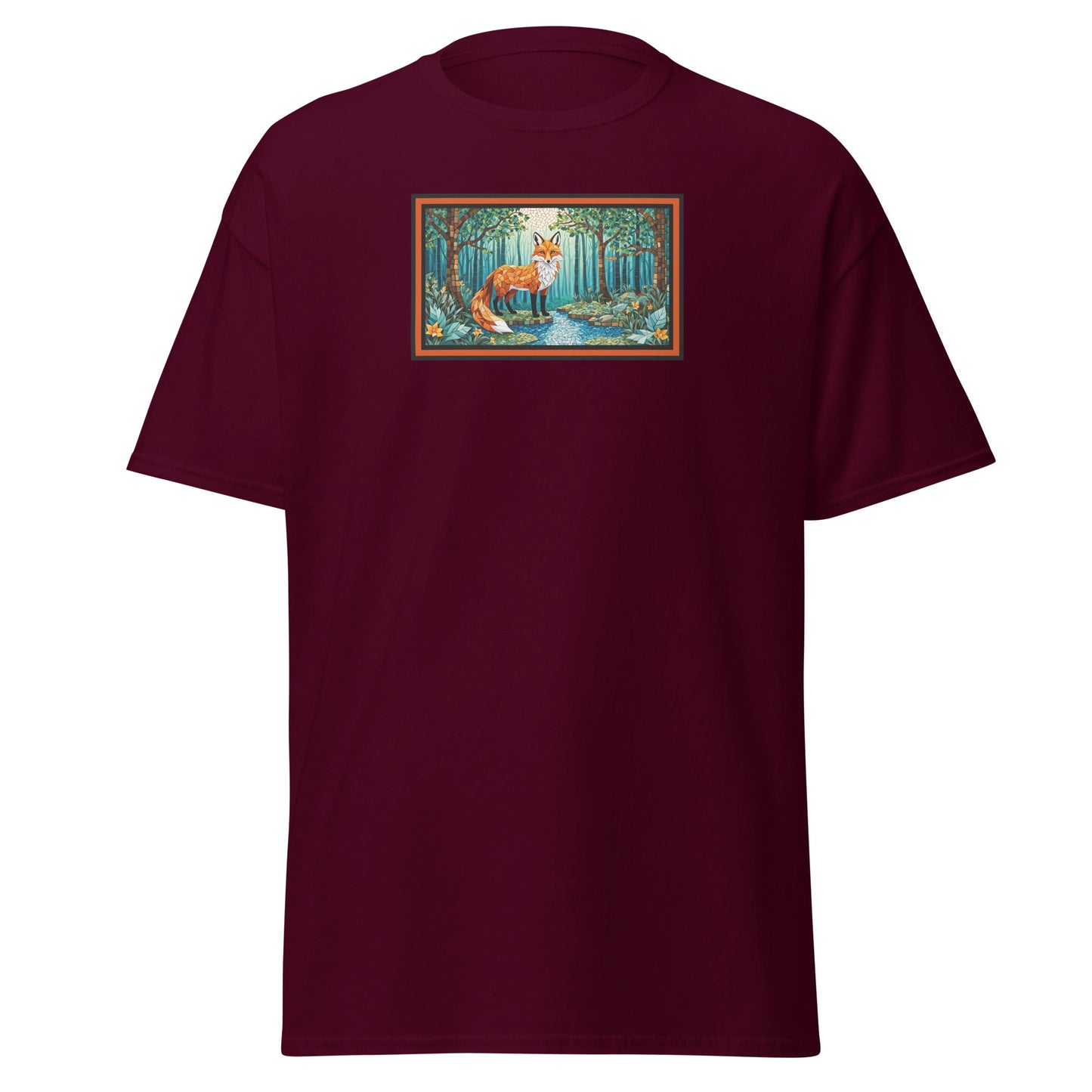 Mosaic Fox By The River Women's (Unisex) Classic Tee - Women's Shirts - Discovery Co.