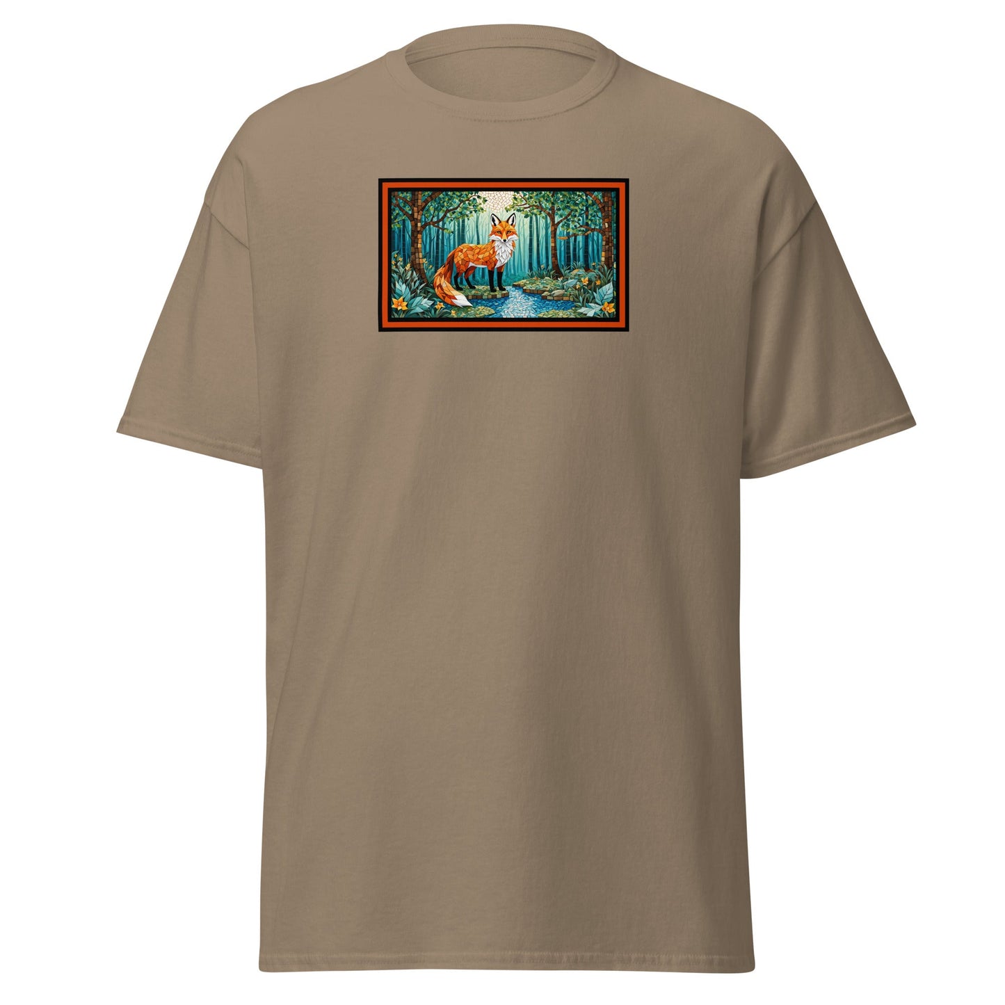 Mosaic Fox By The River Women's (Unisex) Classic Tee - Women's Shirts - Discovery Co.