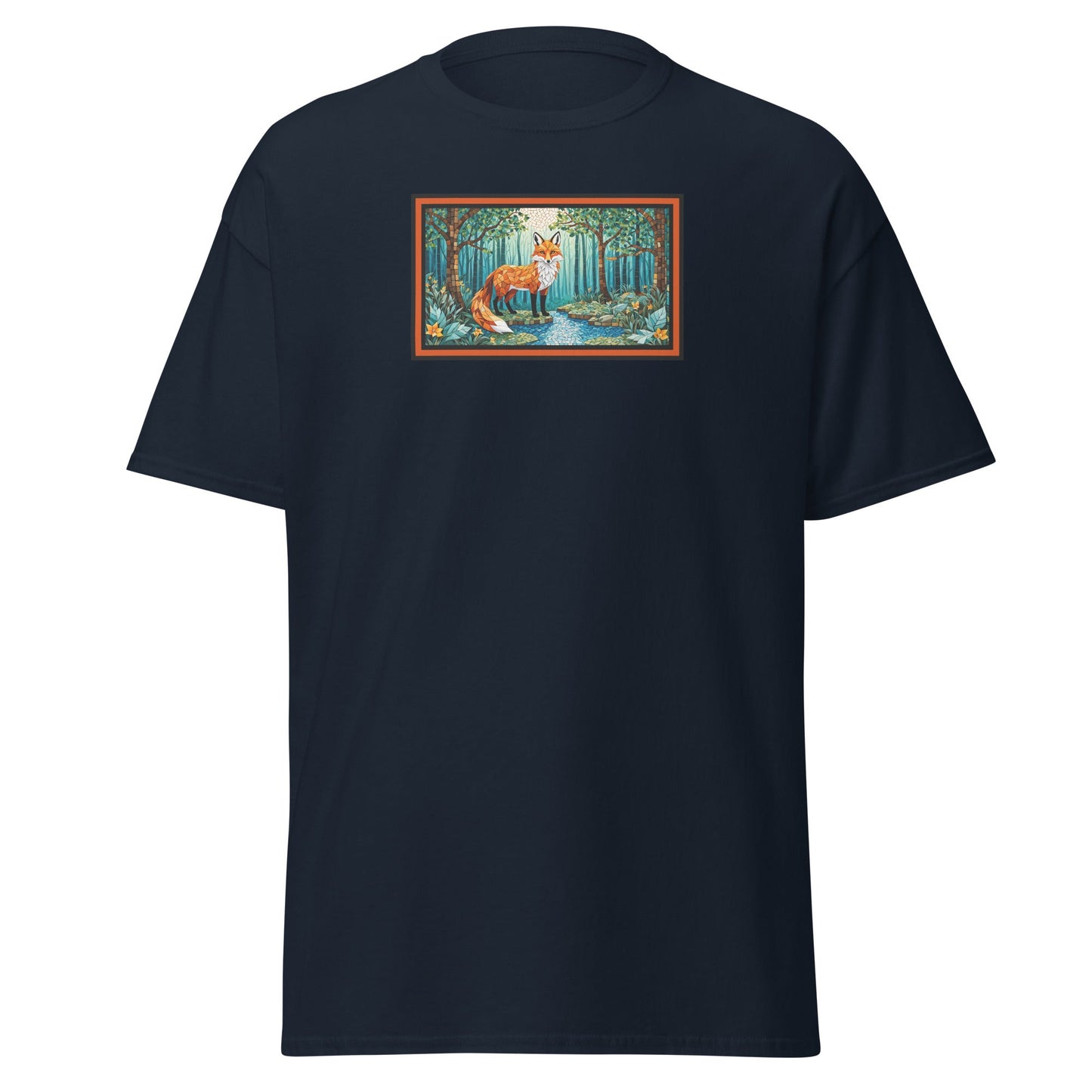 Mosaic Fox By The River Women's (Unisex) Classic Tee - Women's Shirts - Discovery Co.