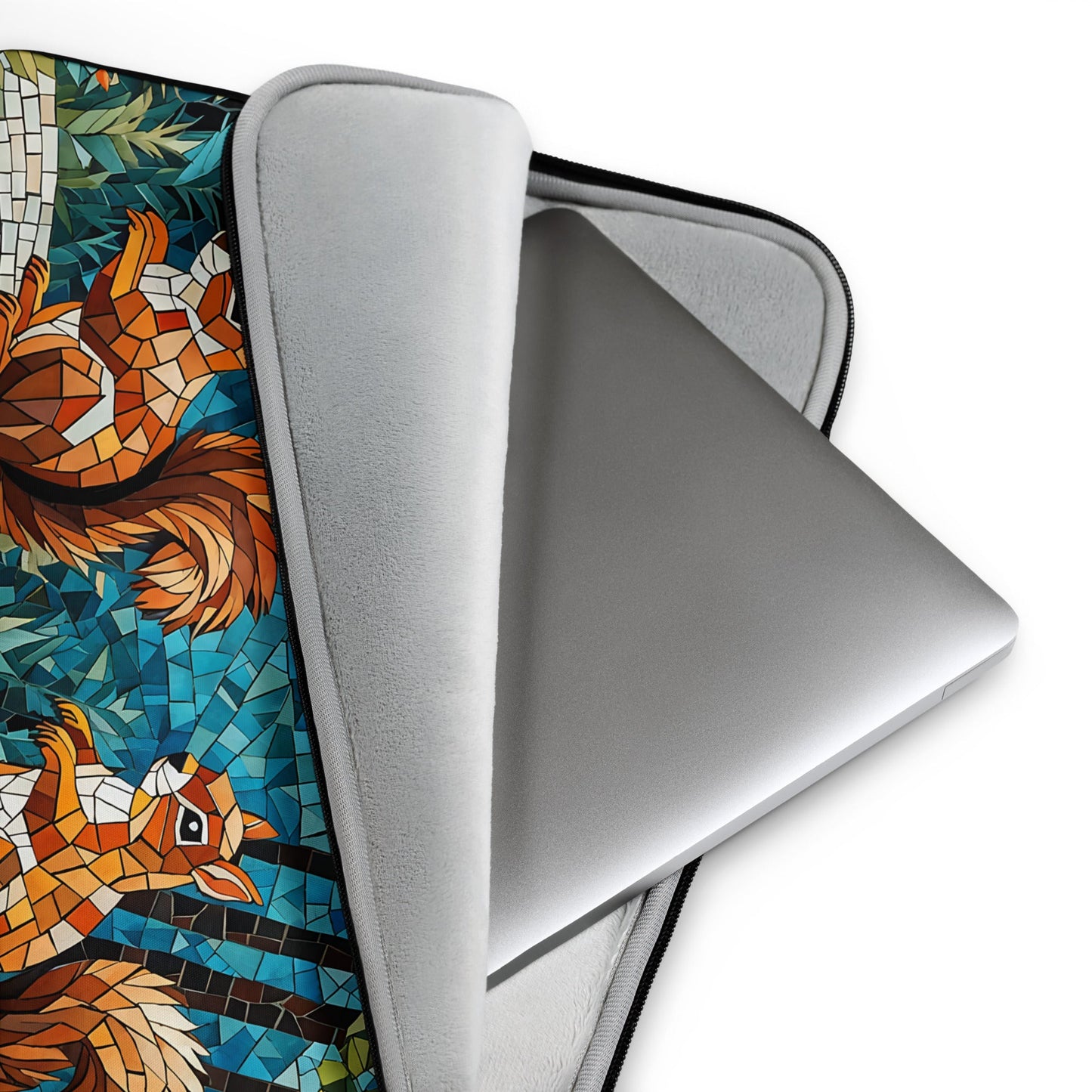 Mosaic Squirrels In The Forest Laptop Sleeve - Laptop Cases - Discovery Co.