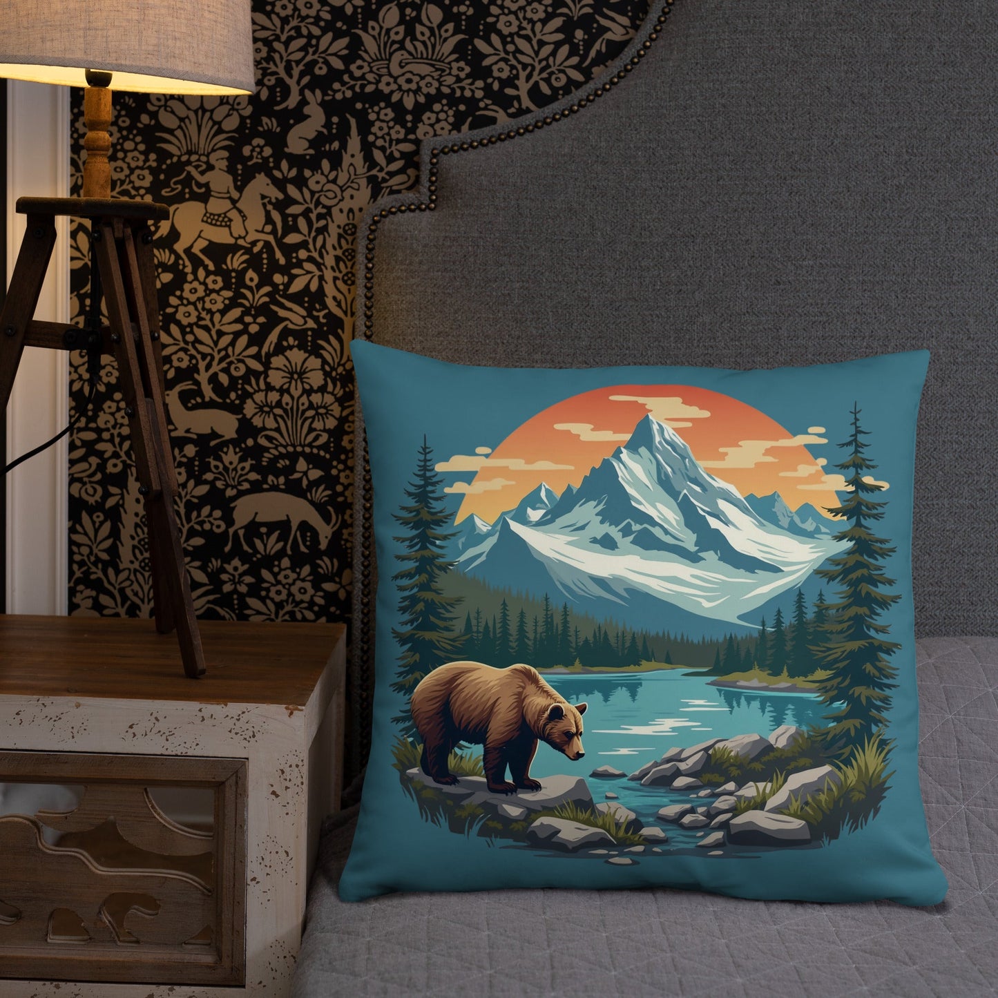 Mountain Bear Basic Pillow - Pillows - Discovery Co.