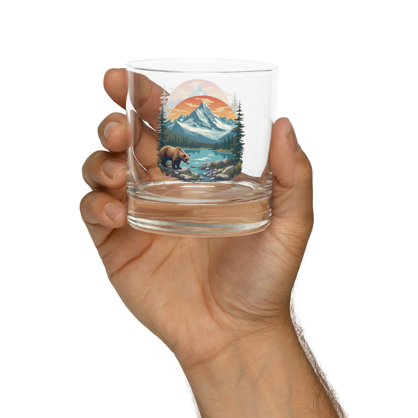 Mountain Bear Rocks Glass - Rocks Glass - Discovery Co.