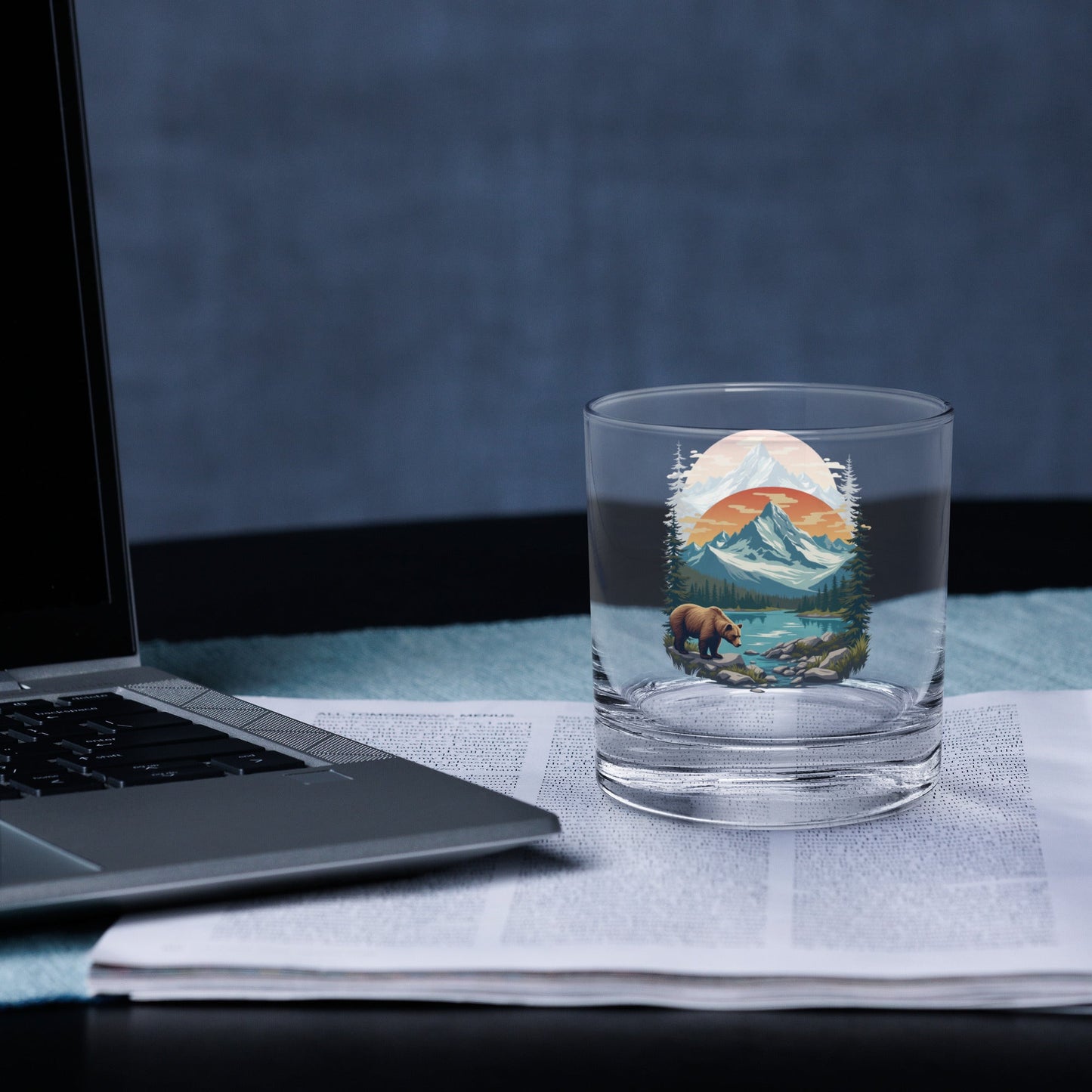 Mountain Bear Rocks Glass - Rocks Glass - Discovery Co.