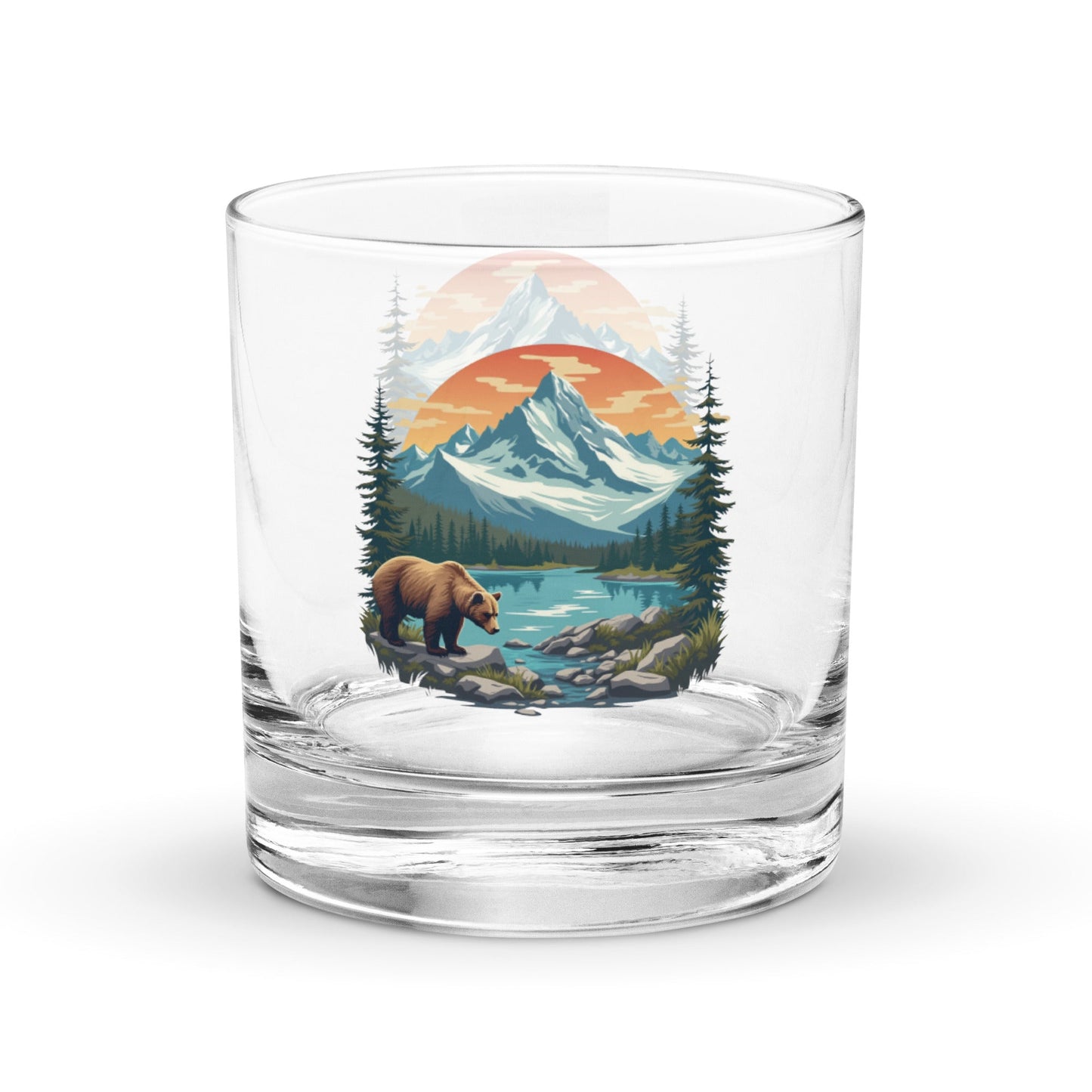 Mountain Bear Rocks Glass - Rocks Glass - Discovery Co.