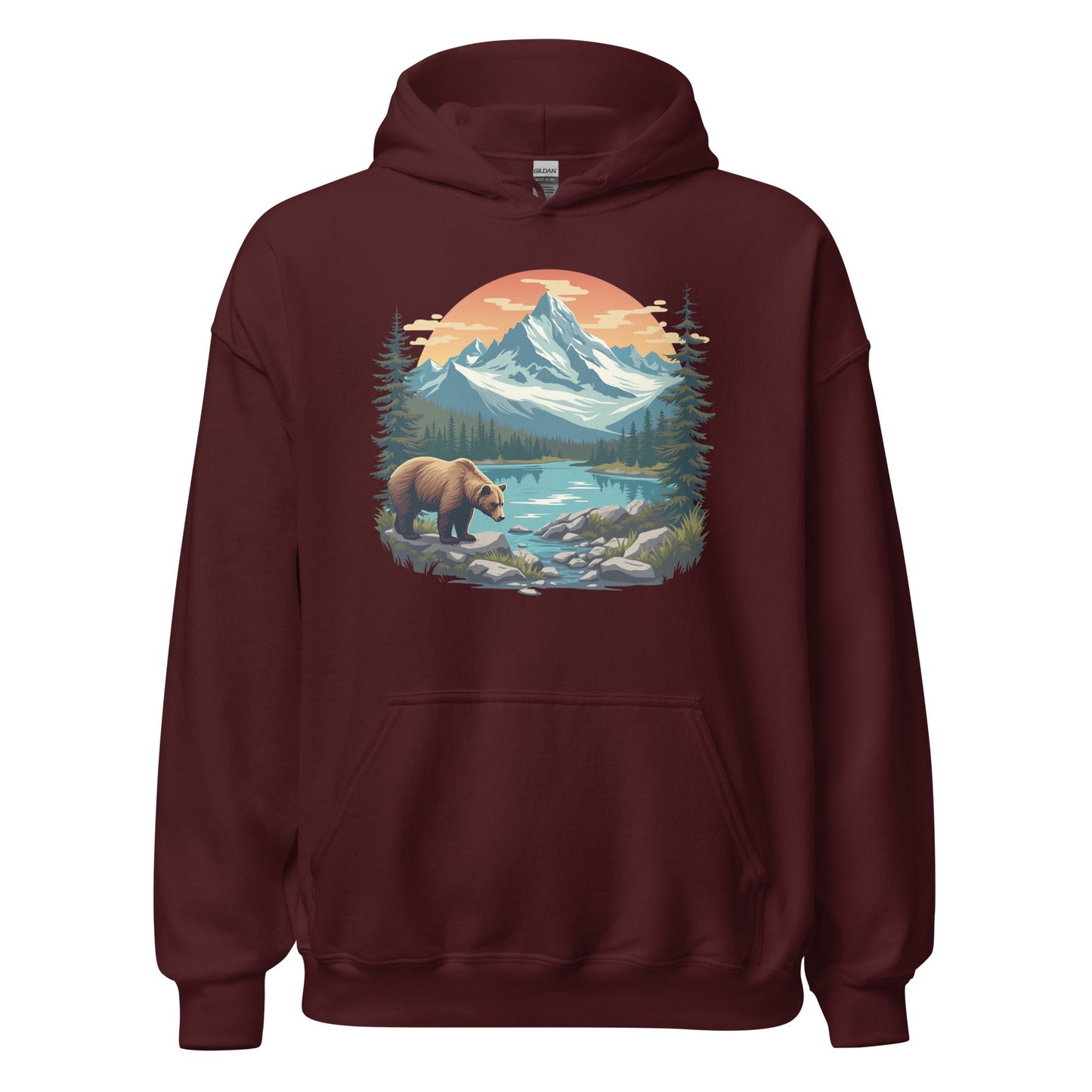 Mountain Bear Women's (Unisex) Hoodie - Hoodies - Discovery Co.