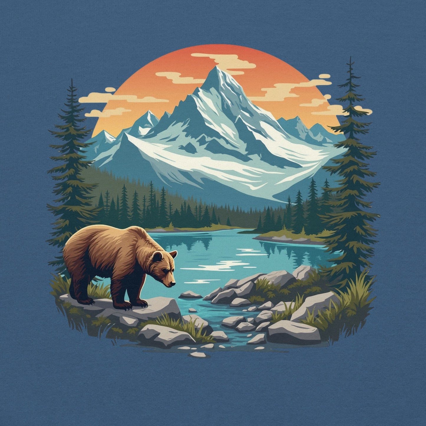 Mountain Bear Women's (Unisex) Hoodie - Hoodies - Discovery Co.