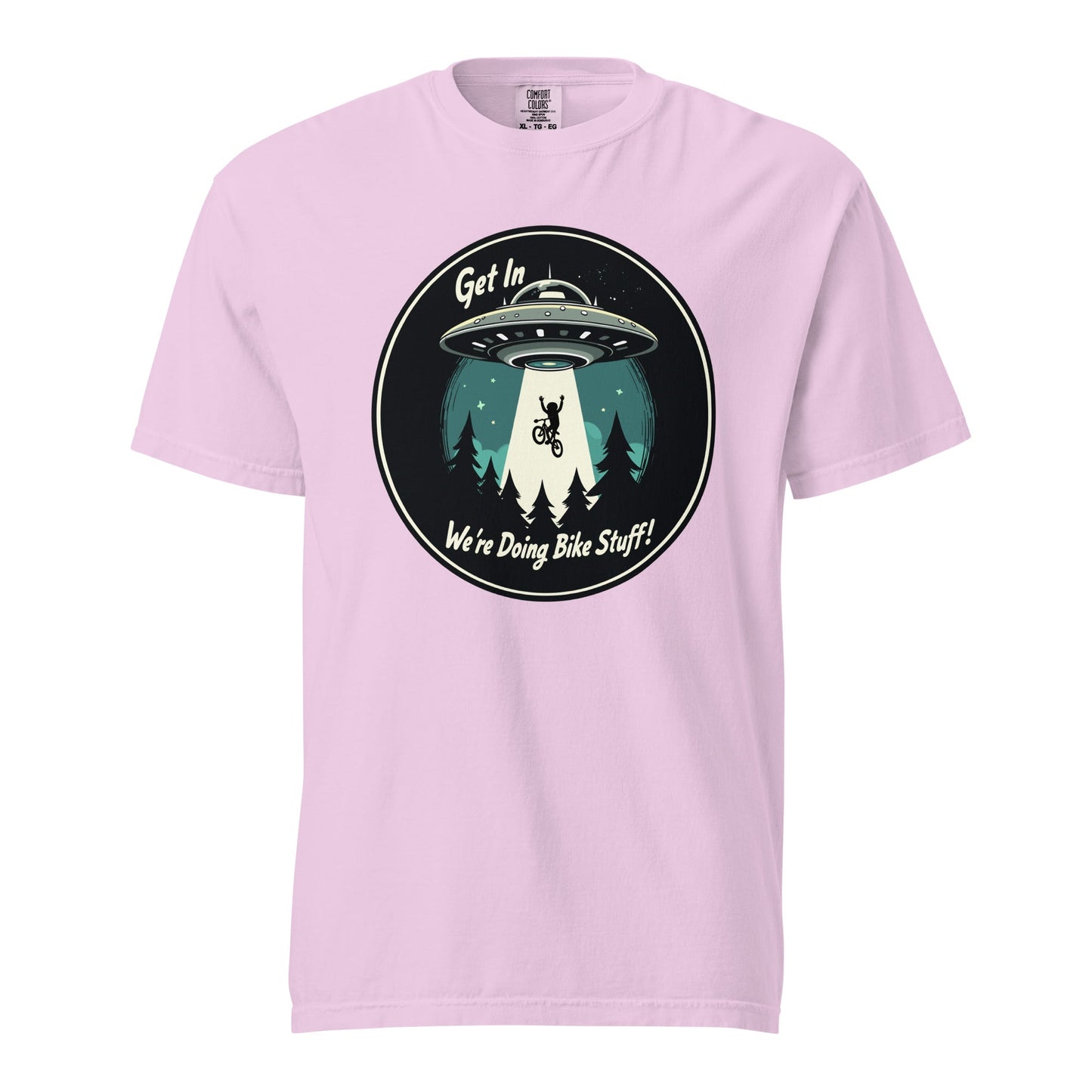 Mountain Biker - UFO Abduction Women's (Unisex) Premium Tee - Women's Shirts - Discovery Co.