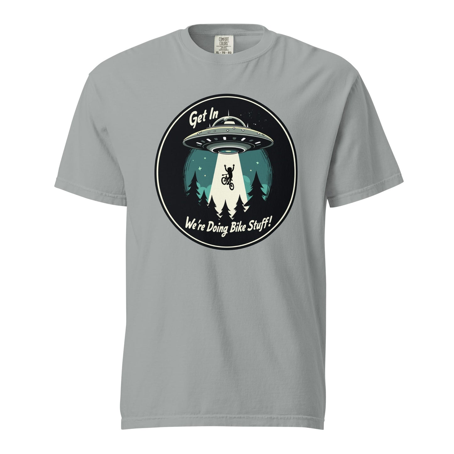 Mountain Biker - UFO Abduction Women's (Unisex) Premium Tee - Women's Shirts - Discovery Co.