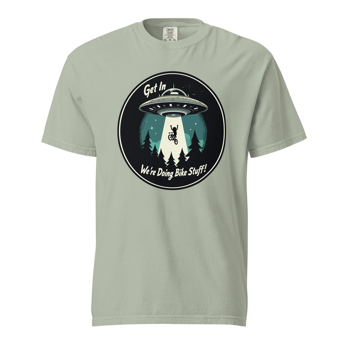 Mountain Biker - UFO Abduction Women's (Unisex) Premium Tee - Women's Shirts - Discovery Co.