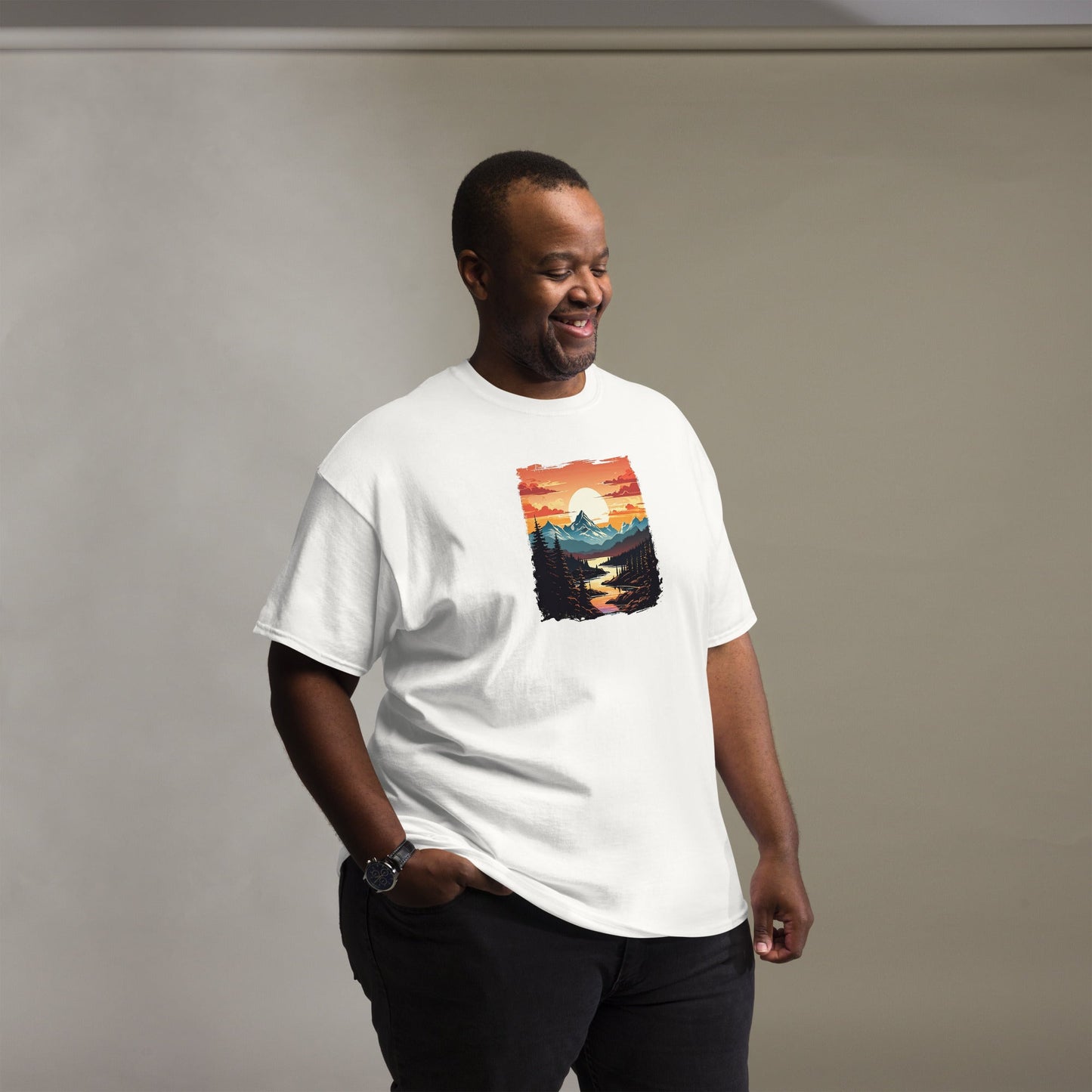 Mountain Stream Men's (Unisex) Classic Tee - Men's Shirts - Discovery Co.