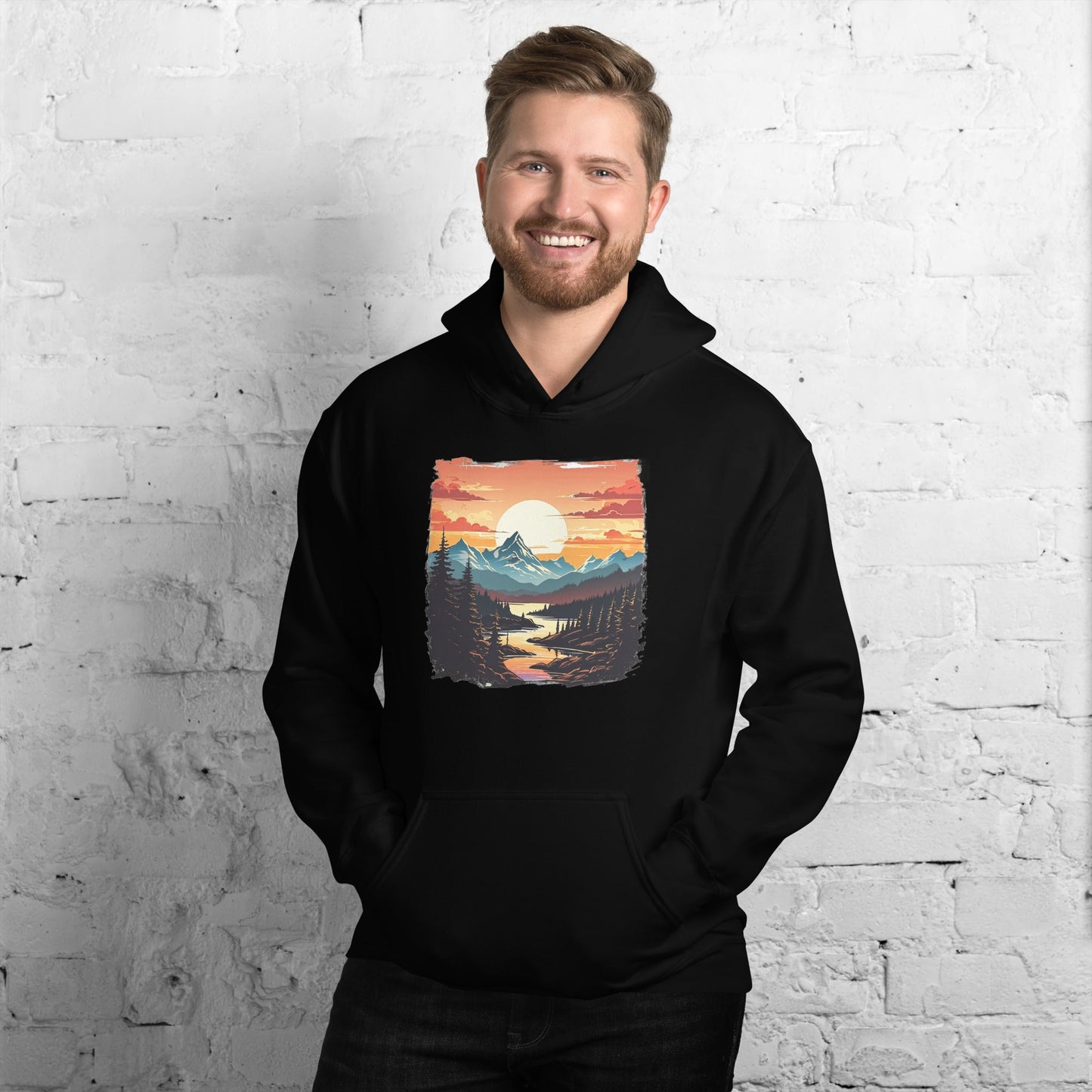 Mountain Stream Men's (Unisex) Hoodie - Men's Shirts - Discovery Co.